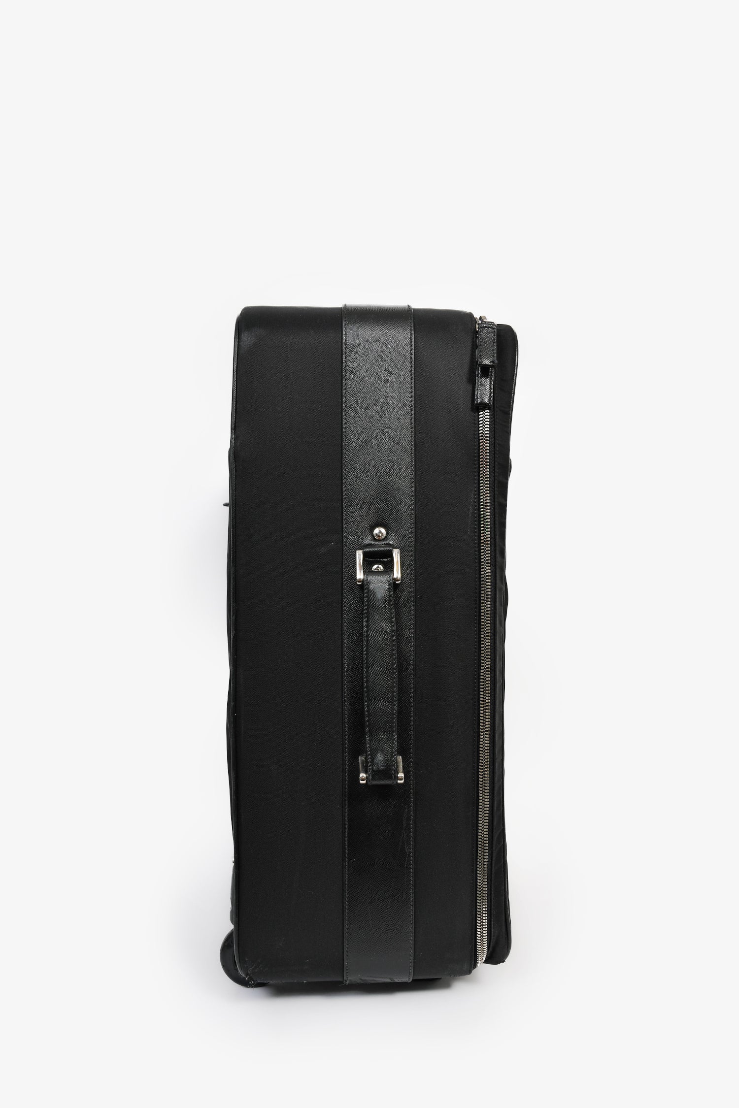 Prada Black Nylon 22" Roller Suitcase - Image 3