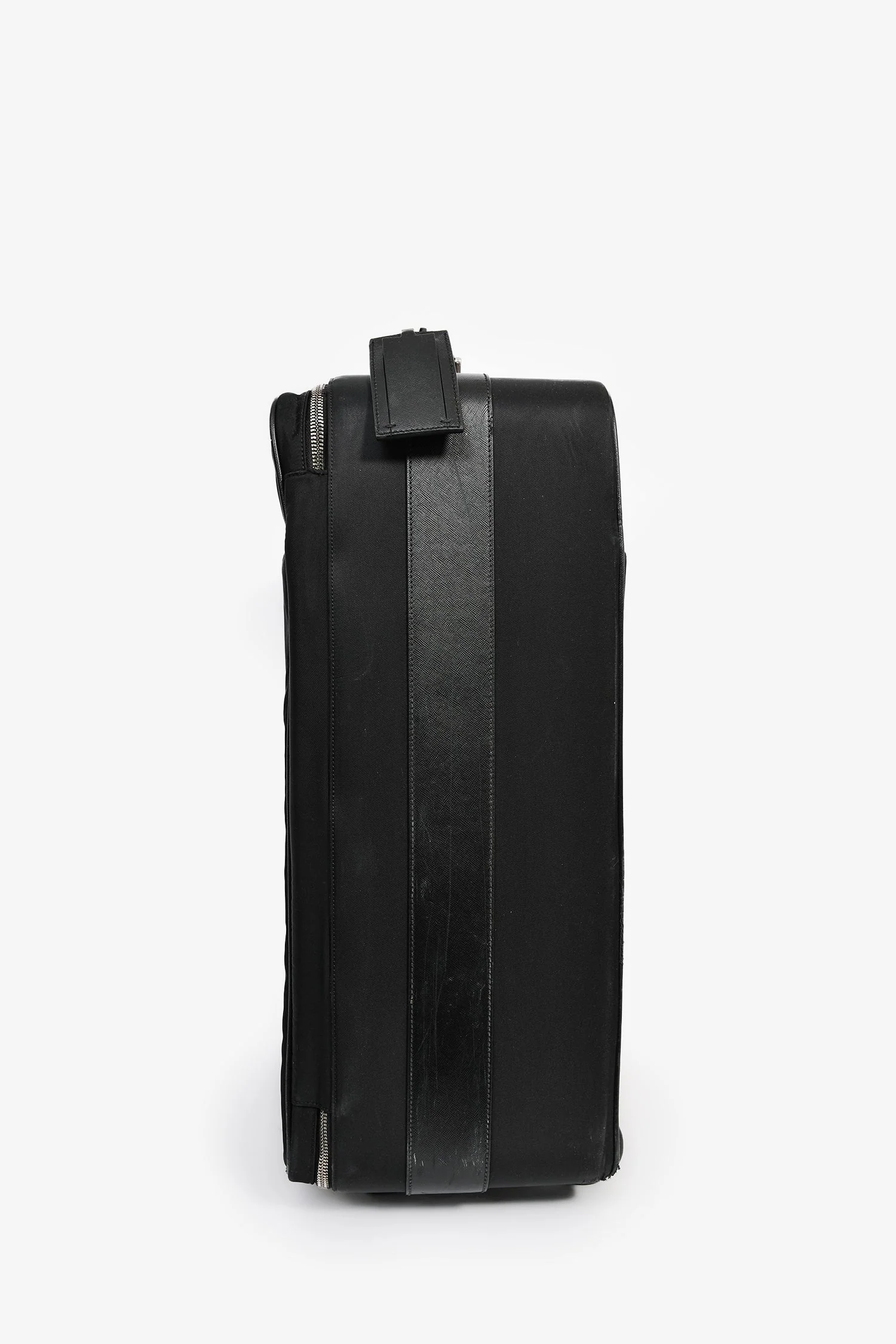Prada Black Nylon 22" Roller Suitcase - Image 4