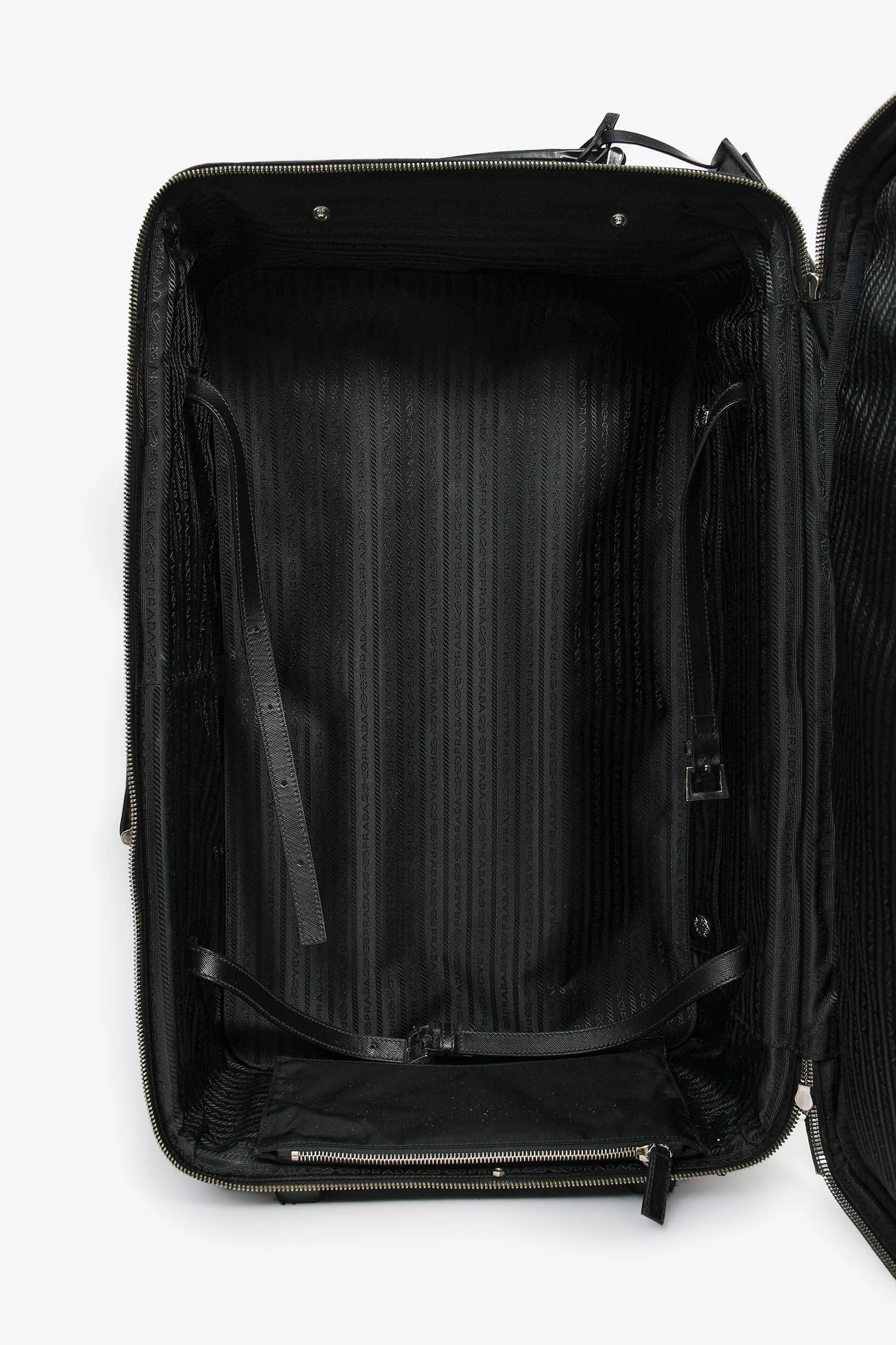 Prada Black Nylon 22" Roller Suitcase - Image 7