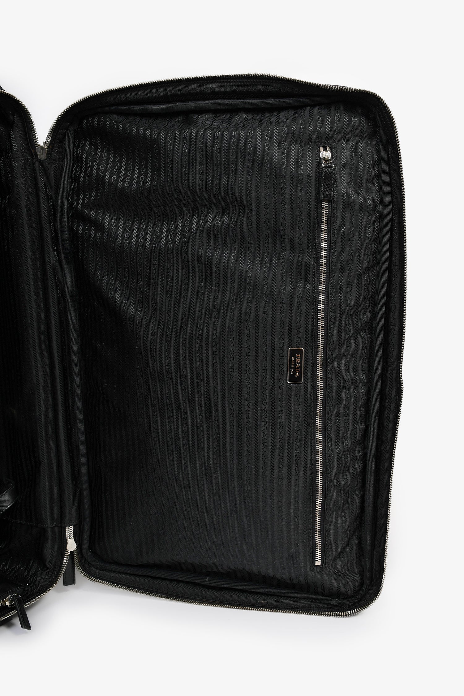 Prada Black Nylon 22" Roller Suitcase - Image 8