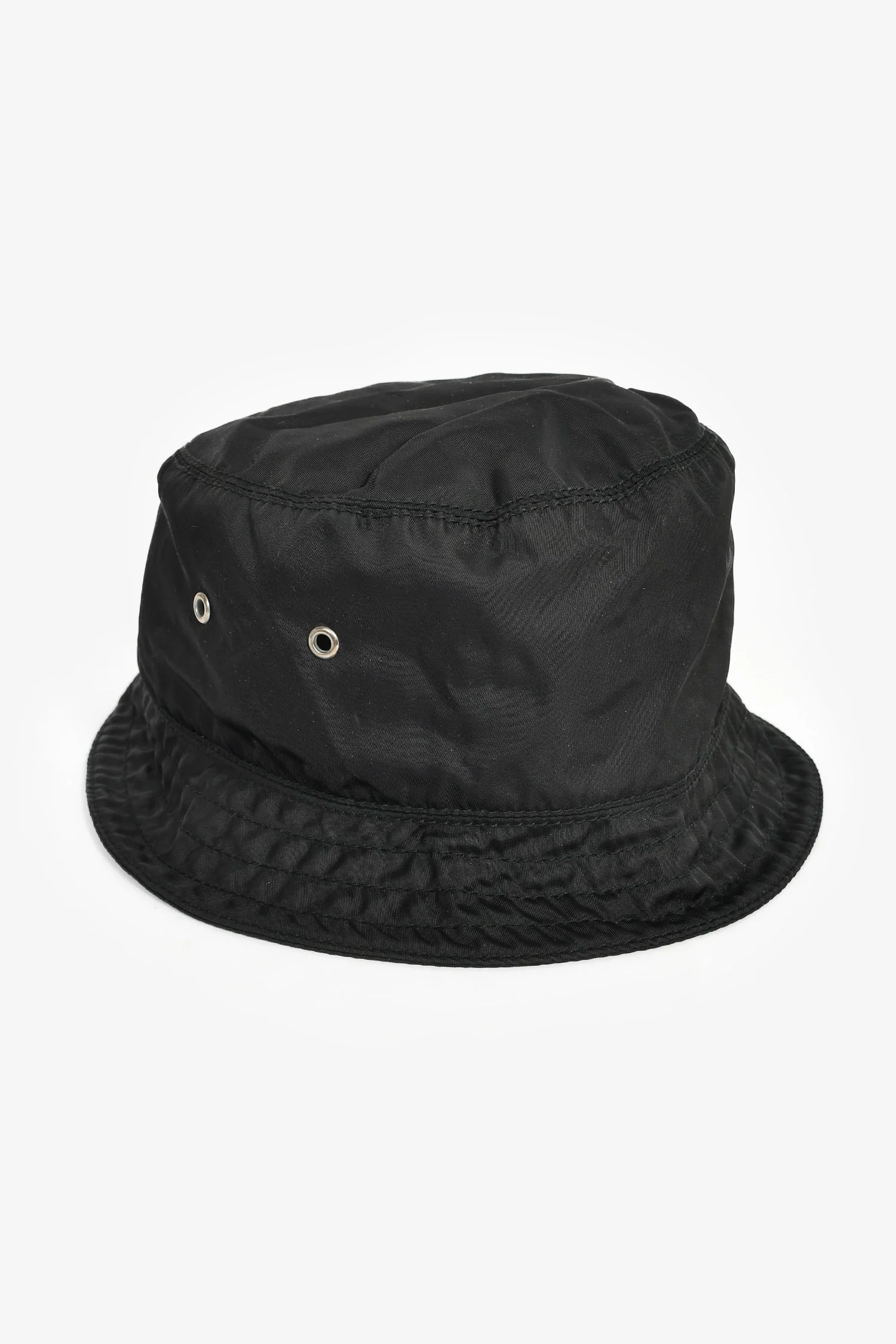 Prada Black Nylon Bucket Hat Size M - Image 2