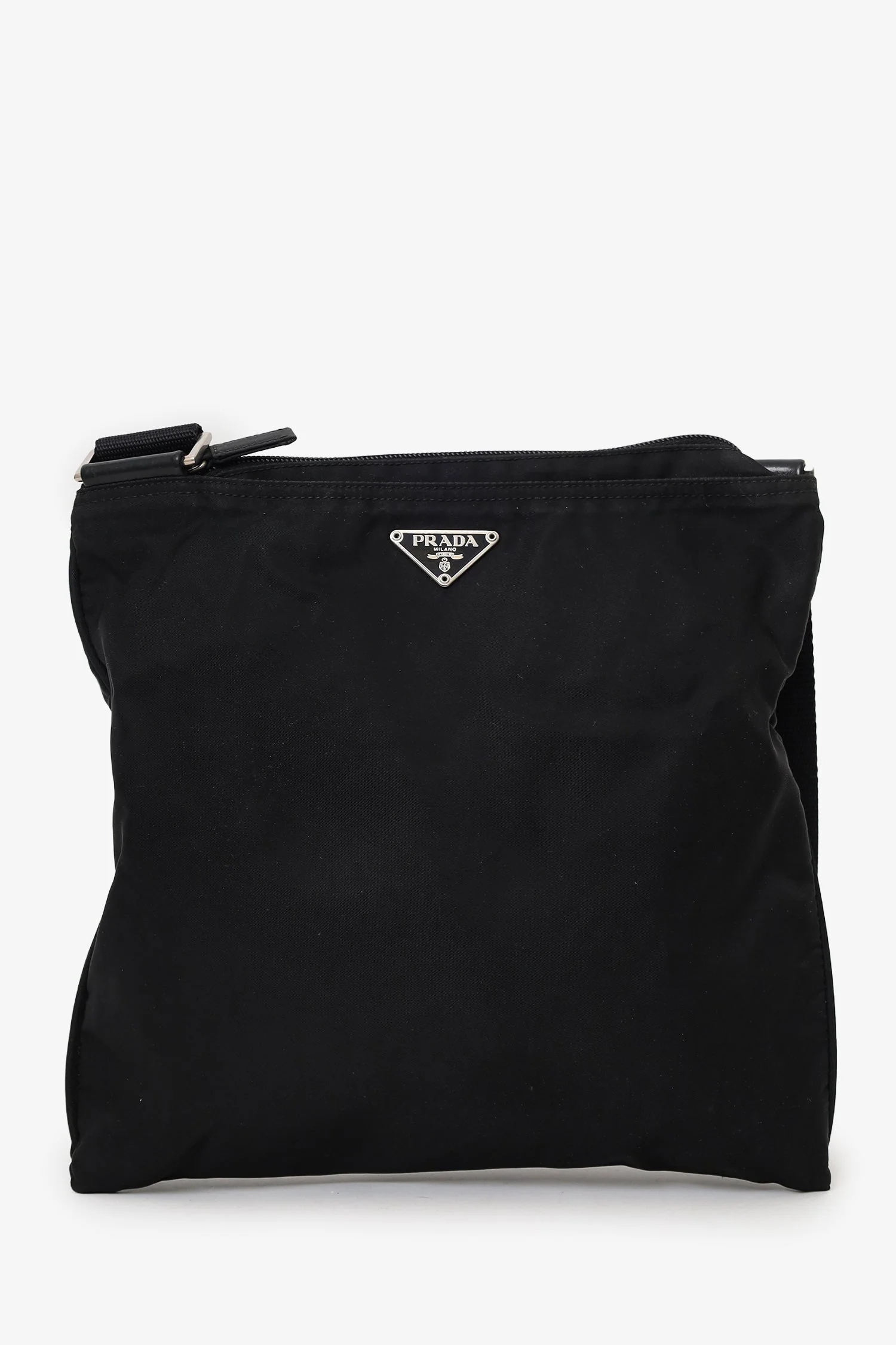 Prada Black Nylon Messenger Bag