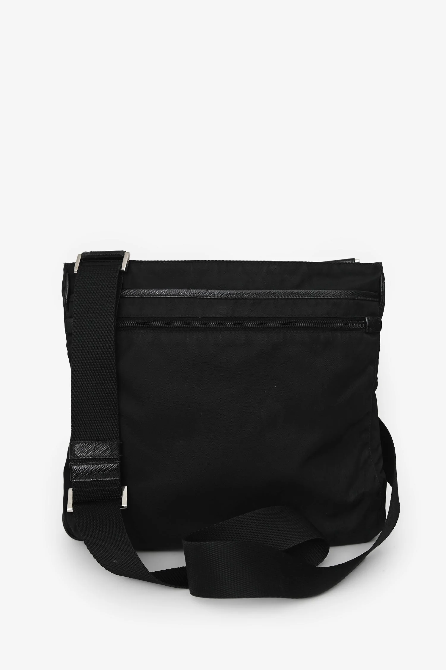 Prada Black Nylon Messenger Bag - Image 2