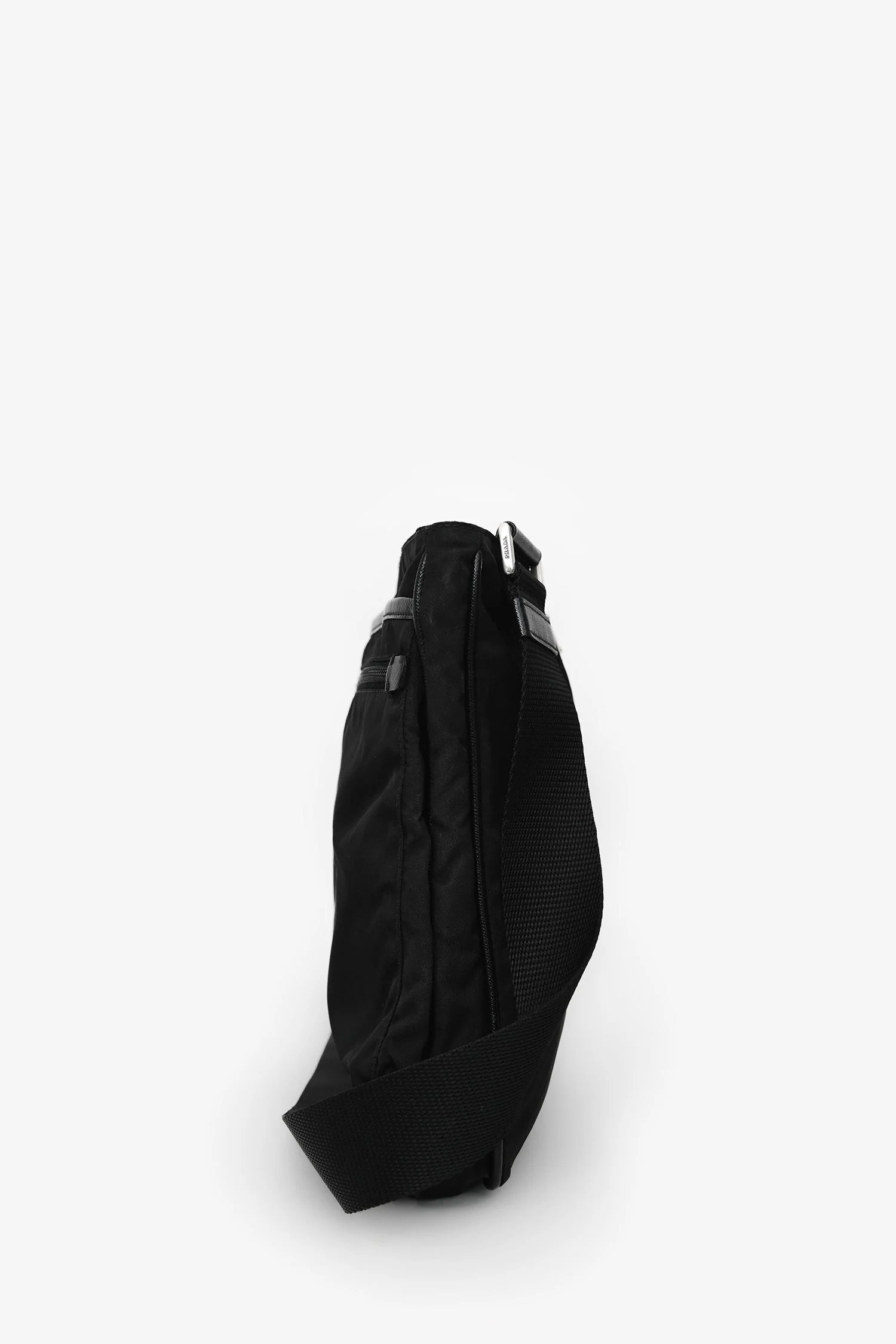 Prada Black Nylon Messenger Bag - Image 3