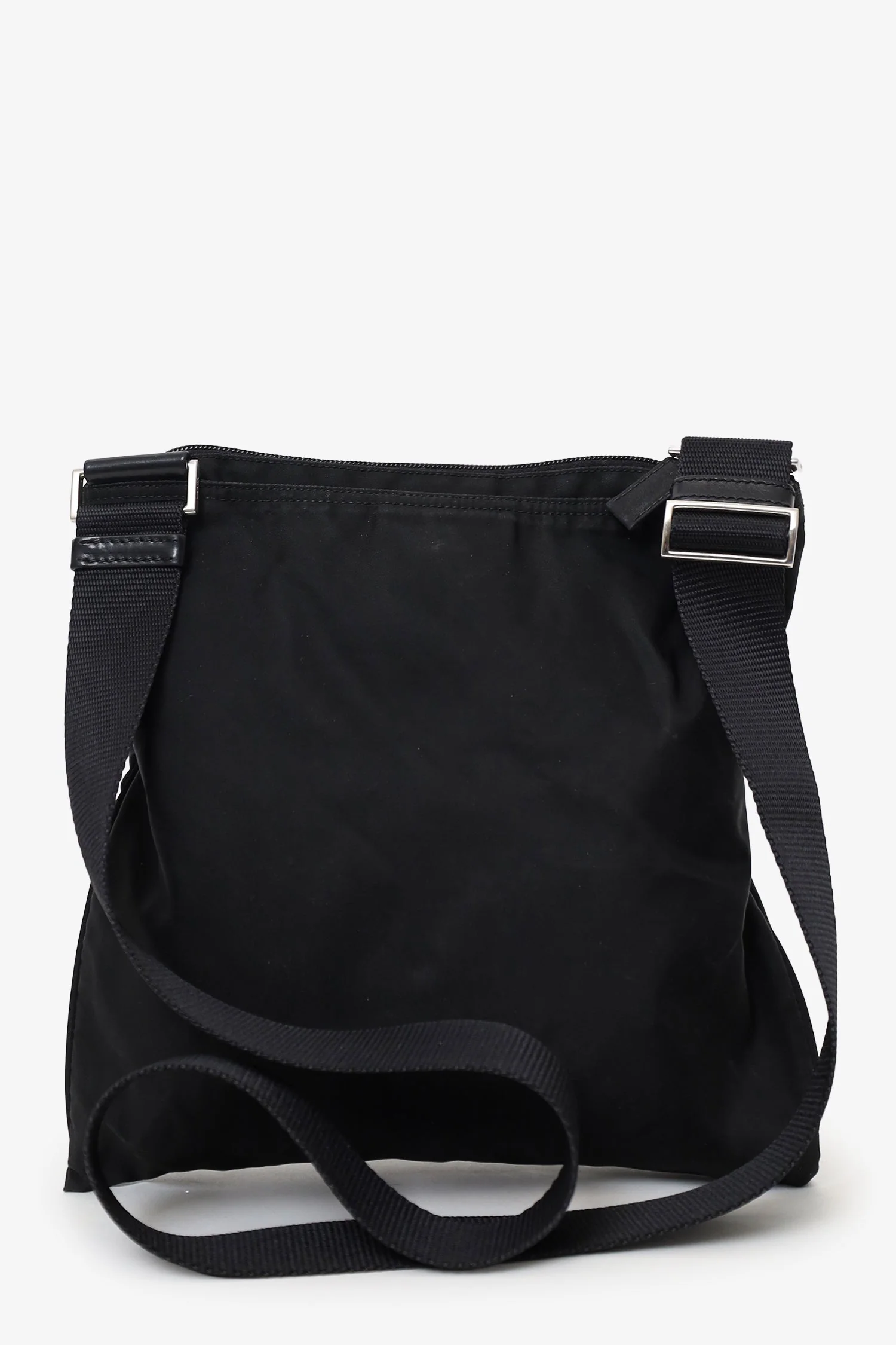 Prada Black Nylon Messenger Bag - Image 2