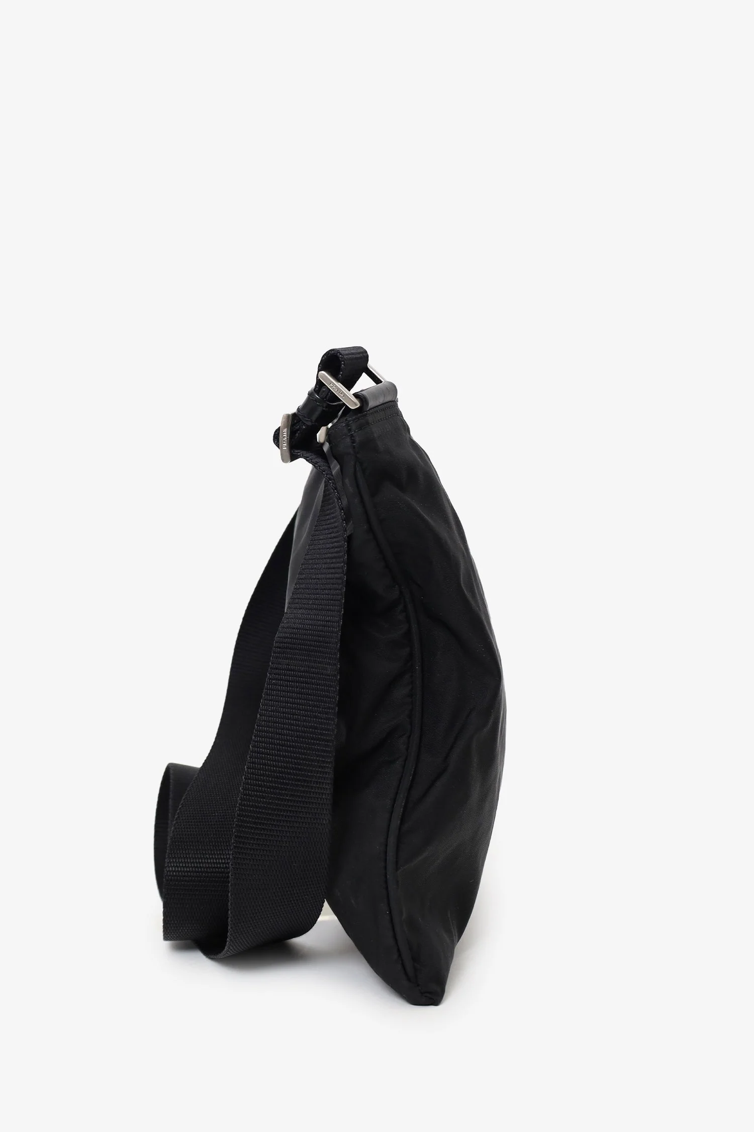 Prada Black Nylon Messenger Bag - Image 3