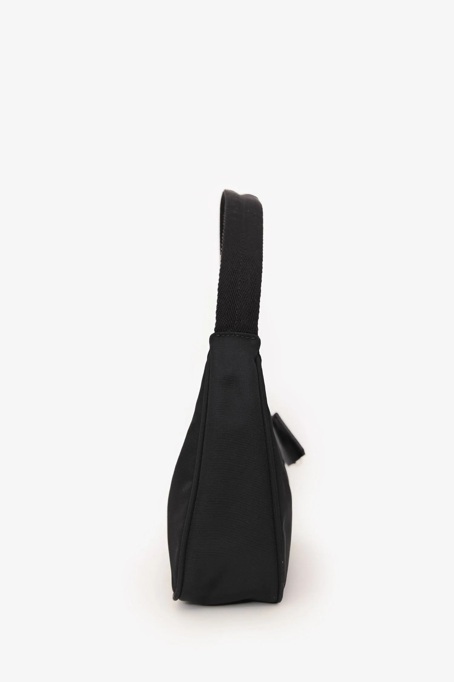 Prada Black Nylon Red Logo Re-Edition 2000 Shoulder Bag - Image 3