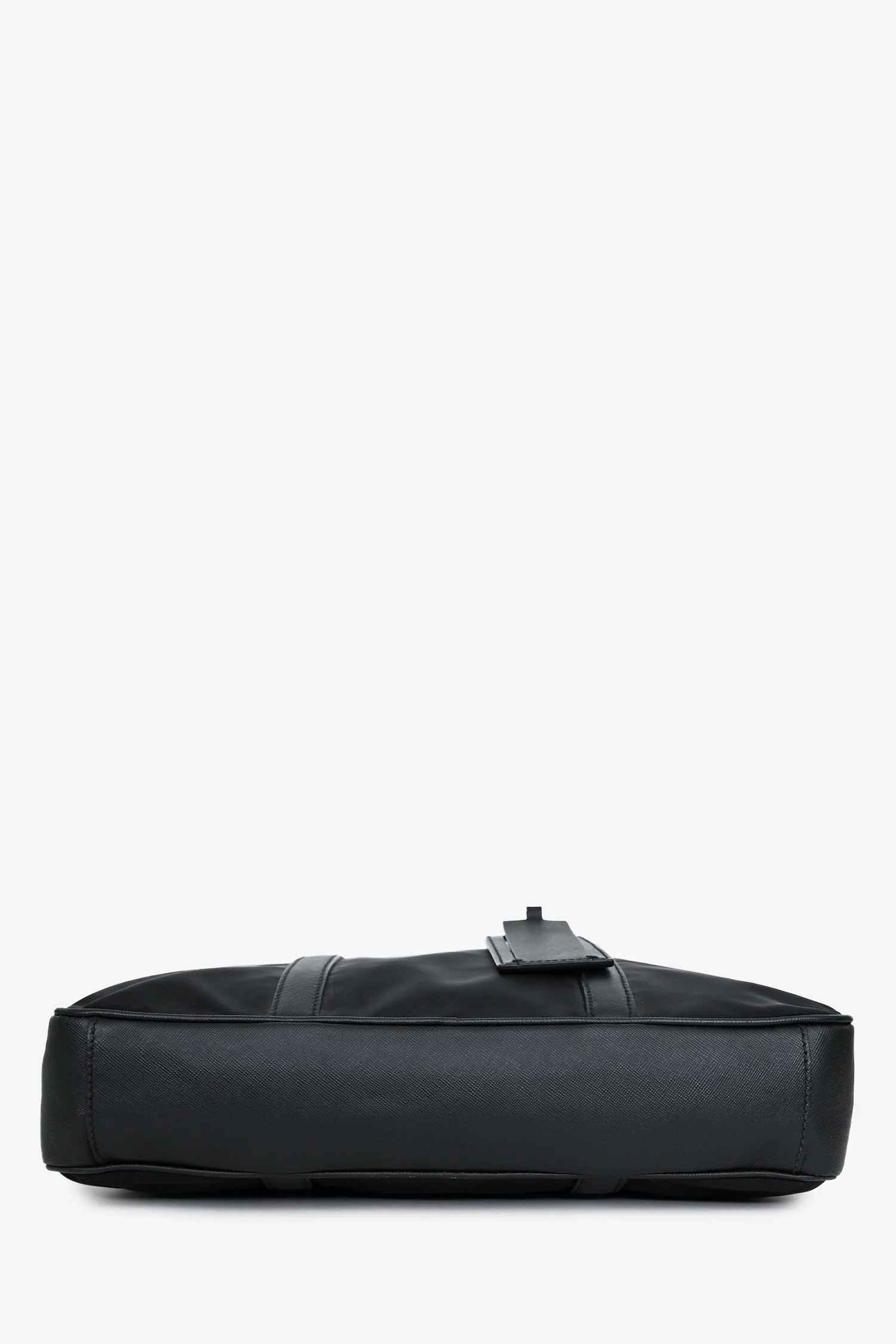 Prada Black Nylon Saffiano Leather Trim Briefcase - Image 5