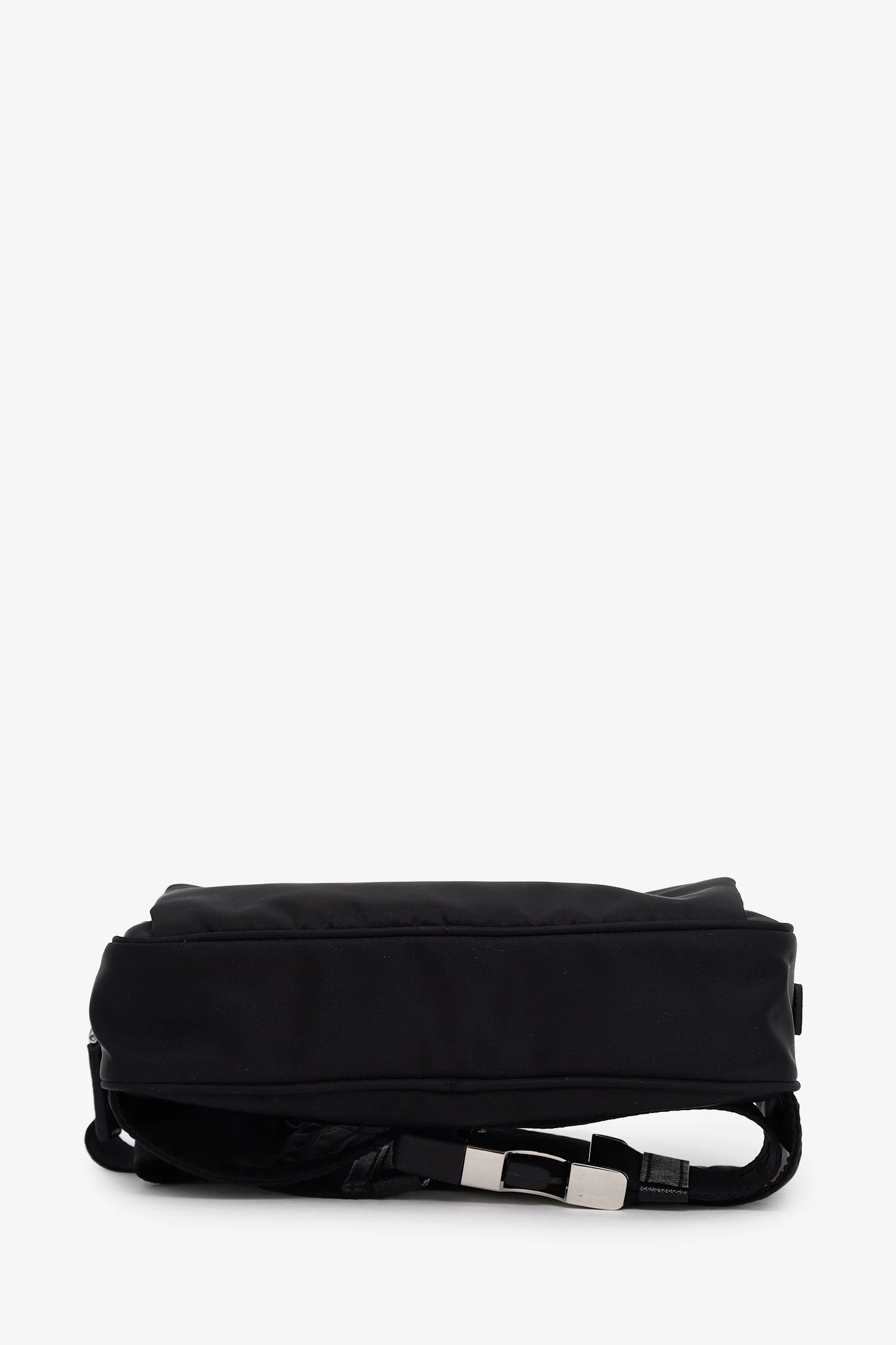 Prada Black Re-Nylon Saffiano Leather Belt Bag - Image 6