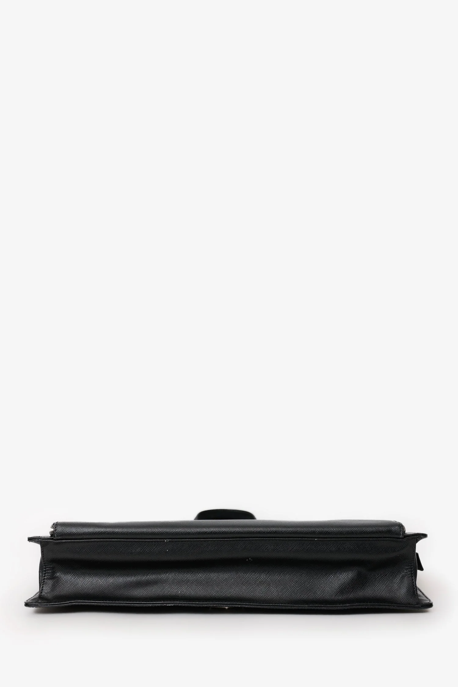 Prada Black Saffiano Leather Attache Briefcase Bag - Image 5