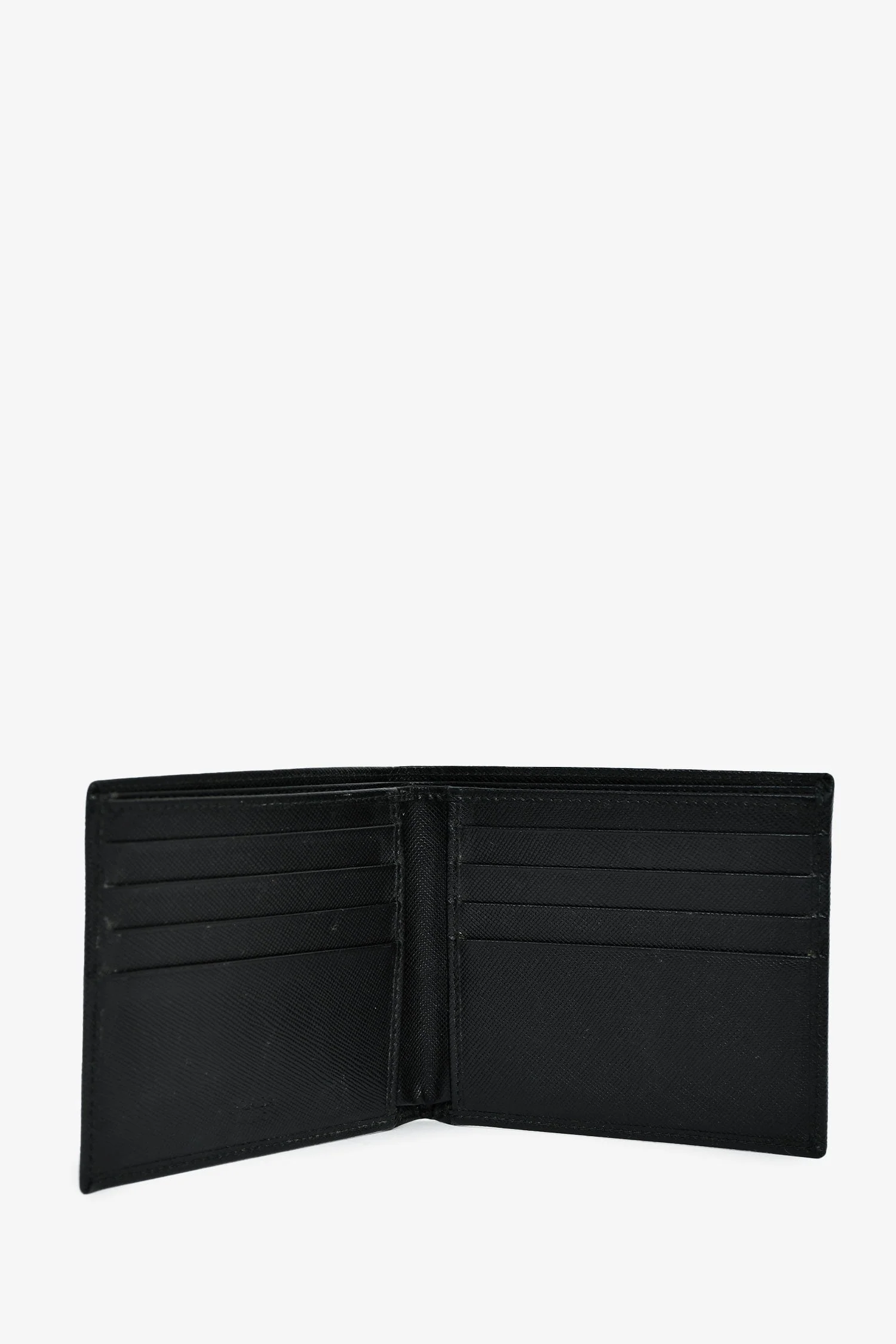 Prada Black Saffiano Leather Bi-Fold Wallet - Image 6