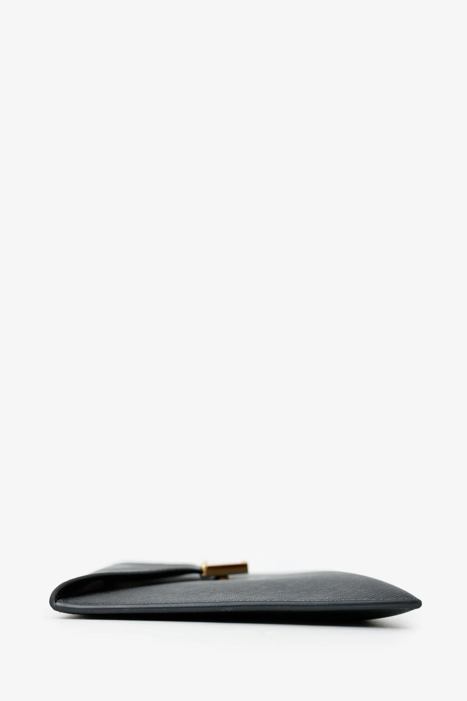 Prada Black Saffiano Leather Envelope Clutch - Image 4