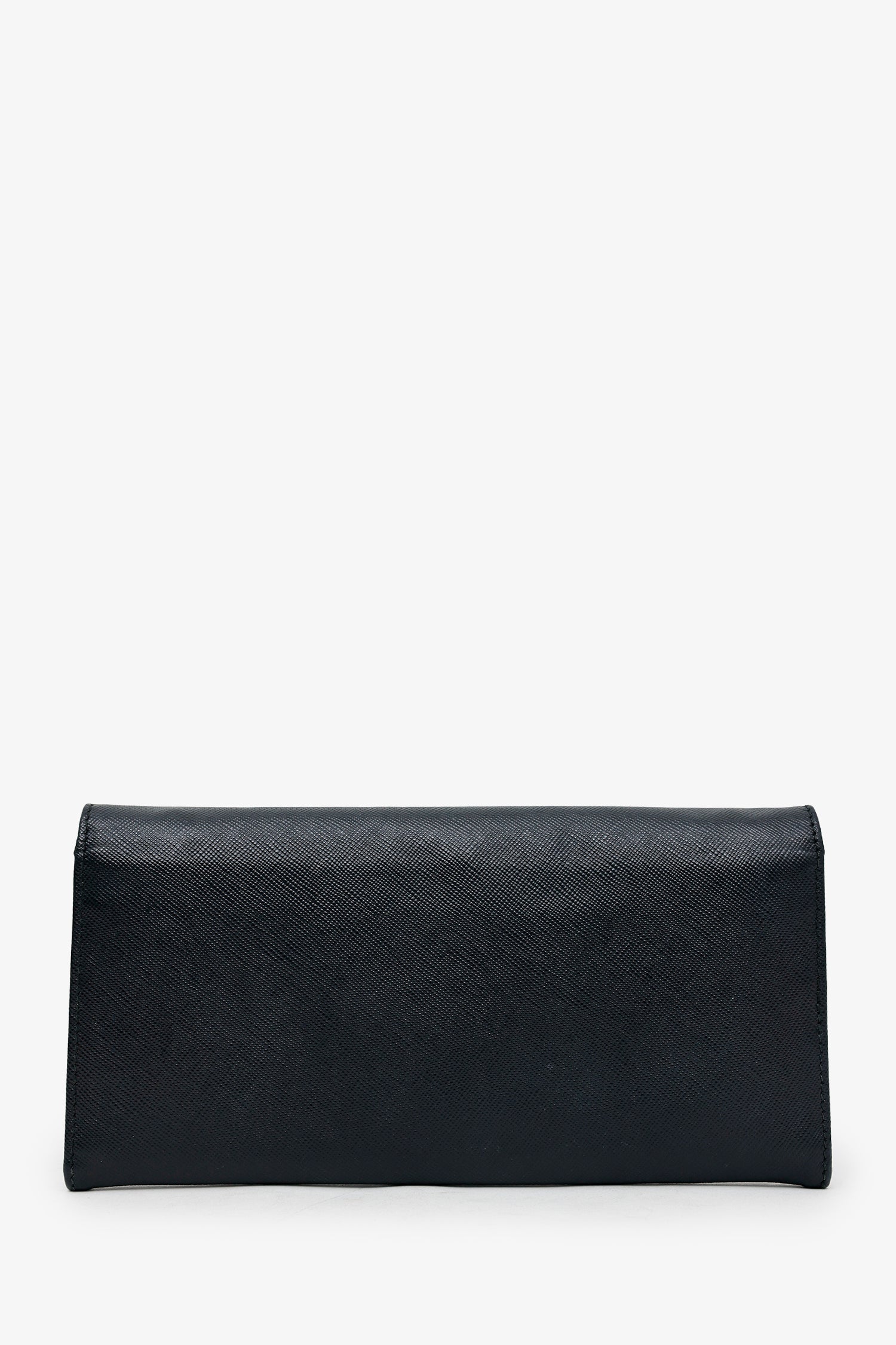 Prada Black Saffiano Leather Wallet on Chain - Image 2