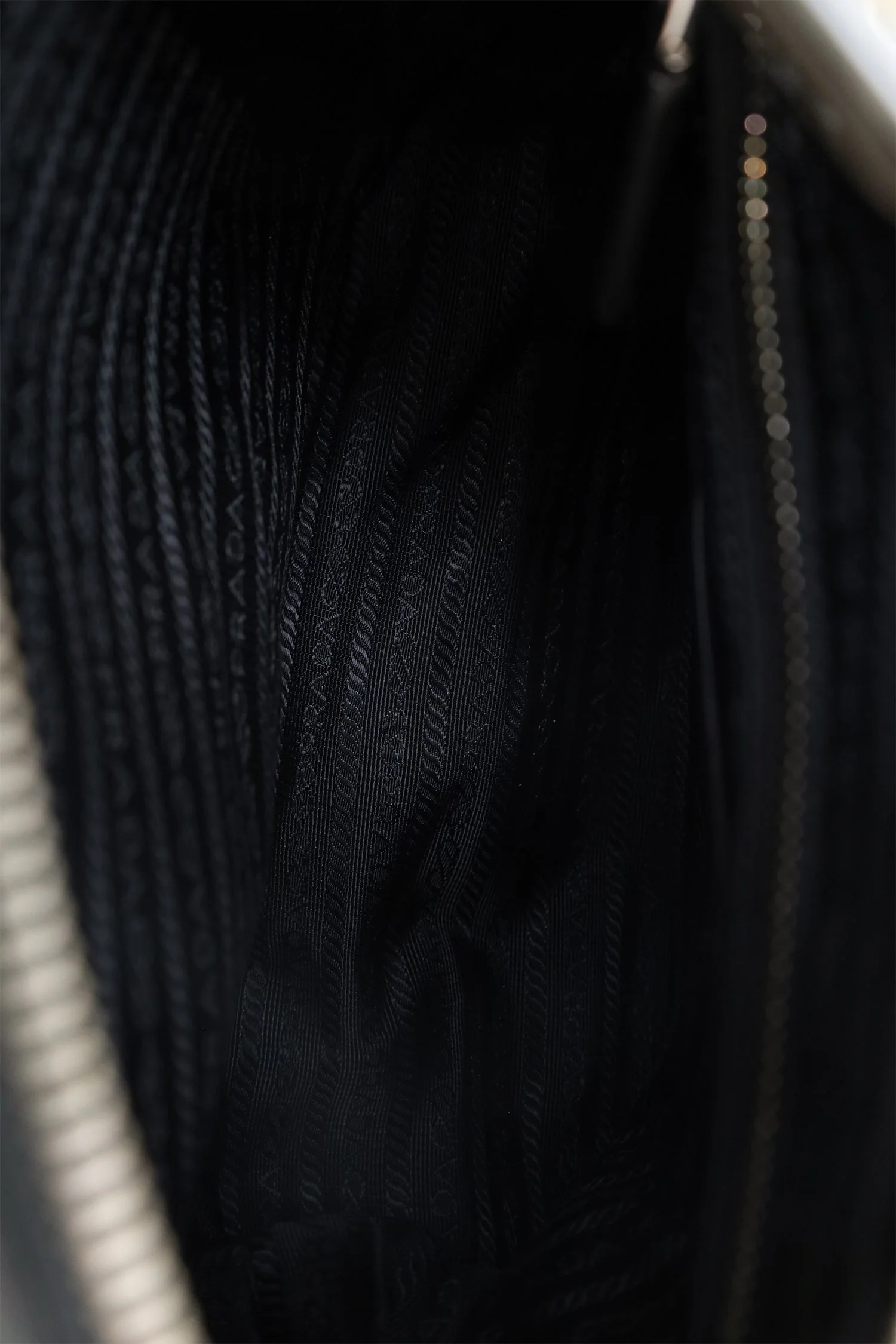 Prada Black Soft Calfskin Leather Messenger Bag - Image 7