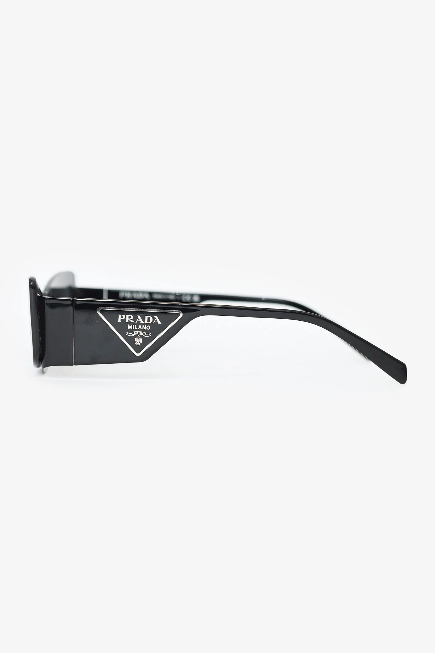 Prada Black SPR 59Z Runaway Shield Sunglasses - Image 3