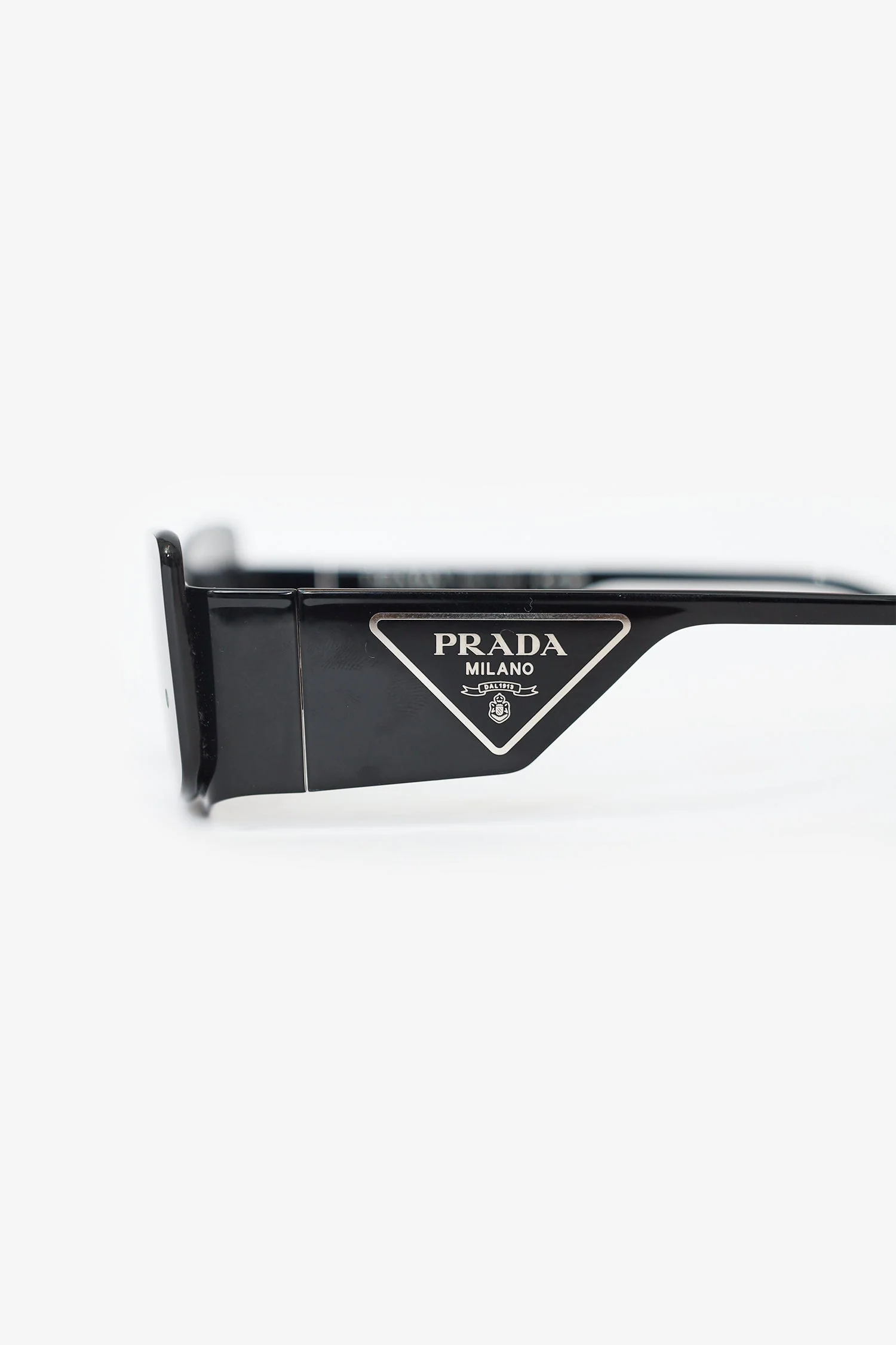 Prada Black SPR 59Z Runaway Shield Sunglasses - Image 4