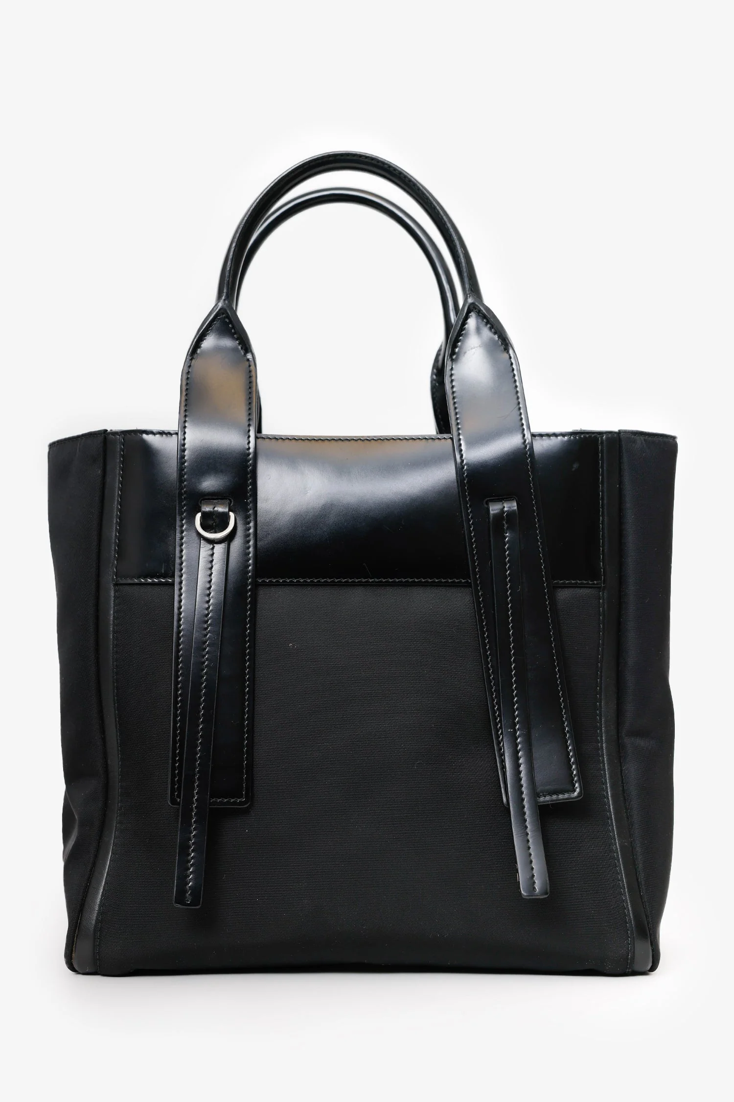Prada Black Tessuto Nylon Small Ouverture Bag With Strap - Image 2