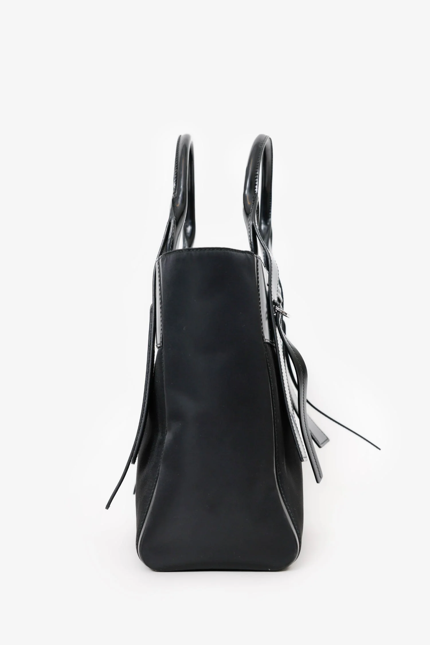 Prada Black Tessuto Nylon Small Ouverture Bag With Strap - Image 3