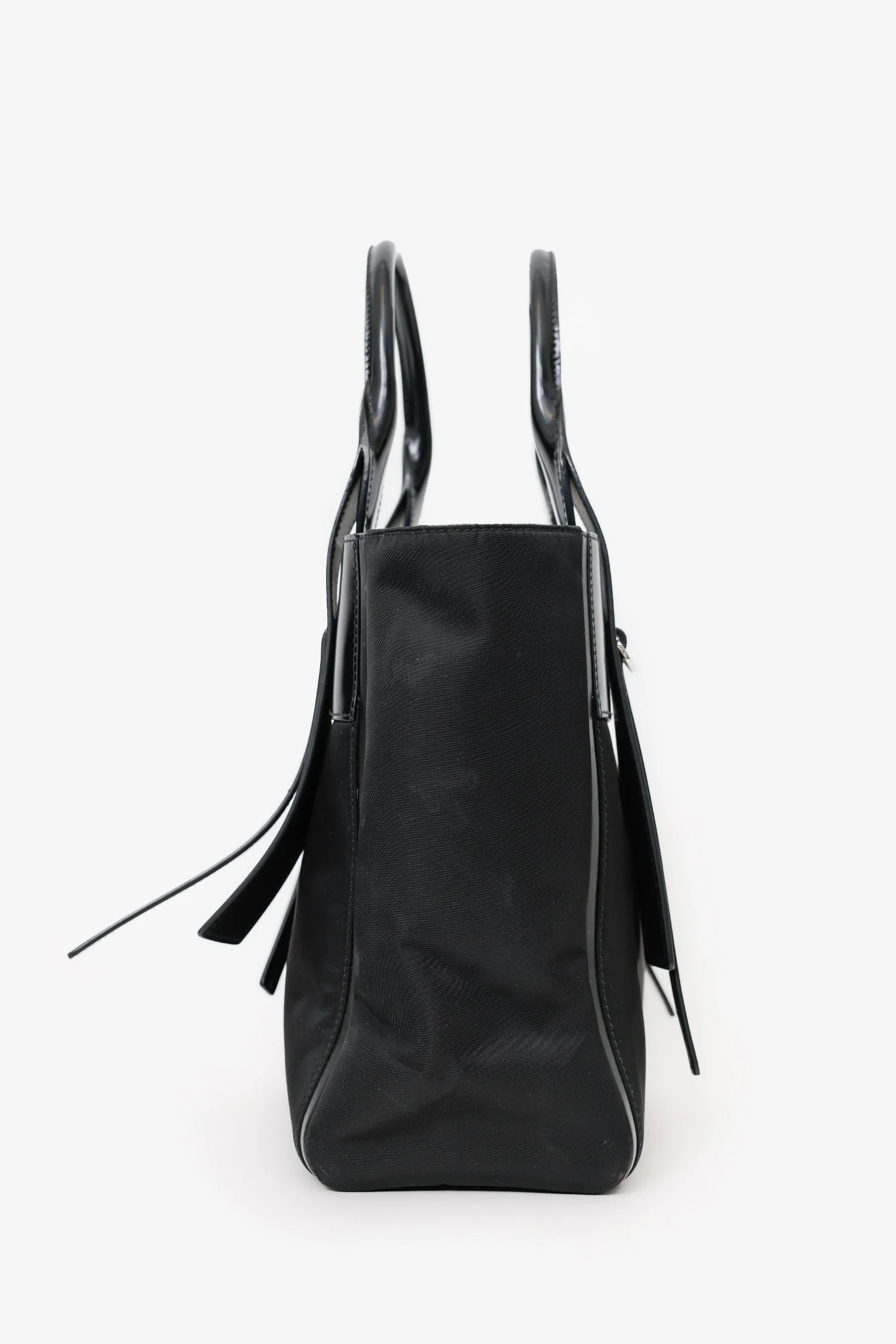 Prada Black Tessuto Nylon Small Ouverture Bag With Strap - Image 4