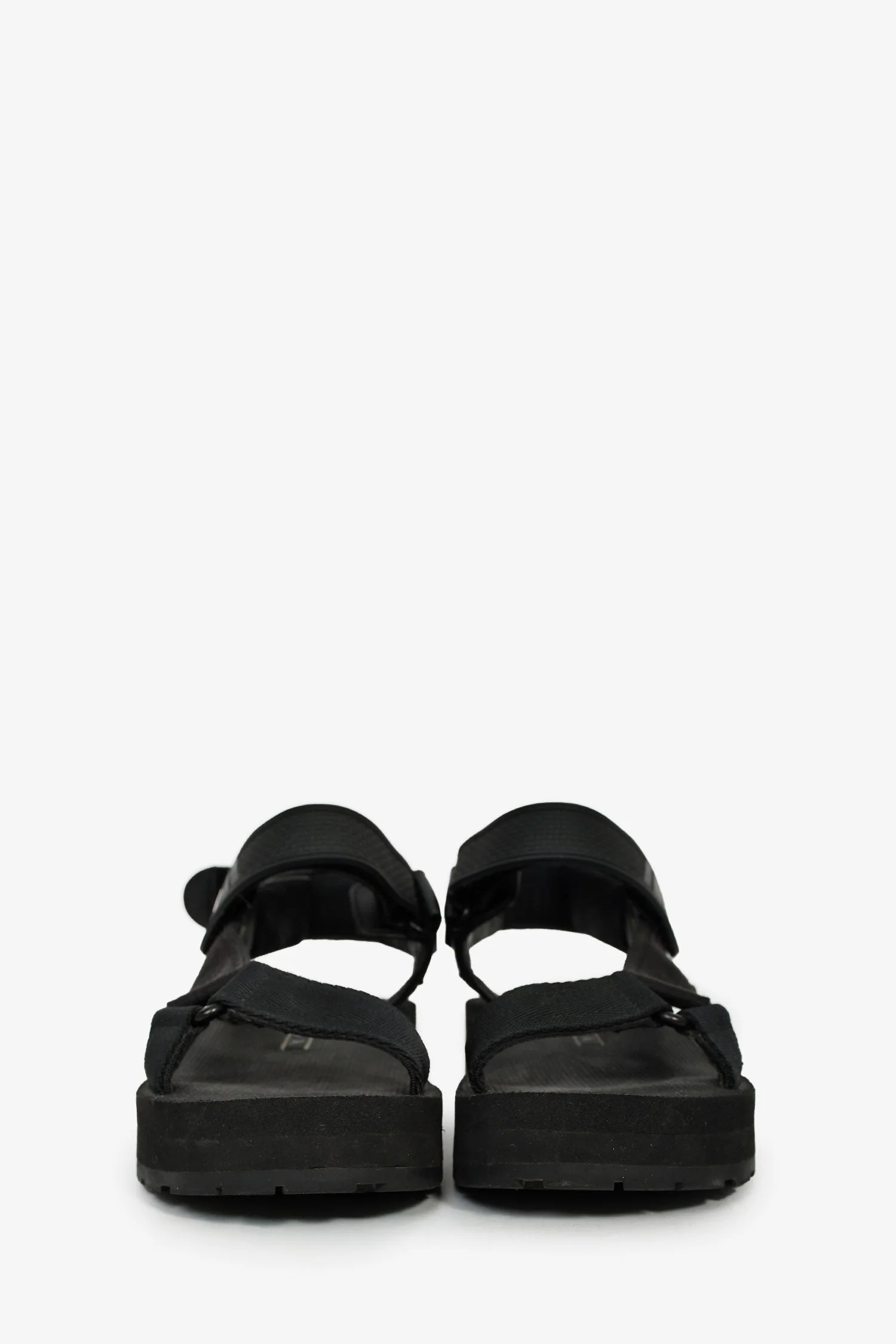 Prada Black Velcro Sandals Size 36.5 - Image 3