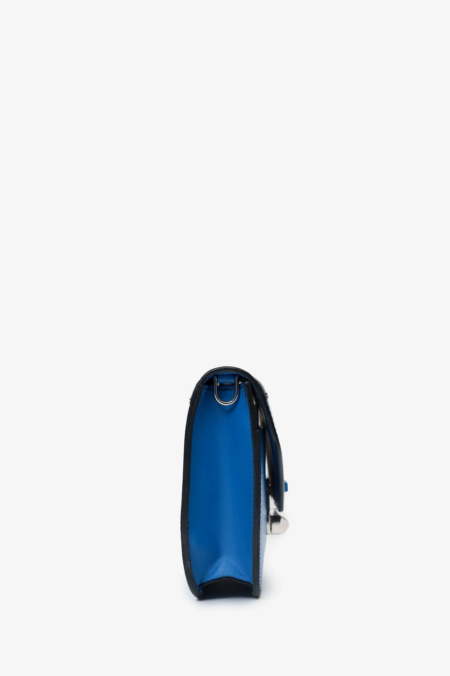Prada Blue/Black Leather 'Sybille' Crossbody Bag - Image 4