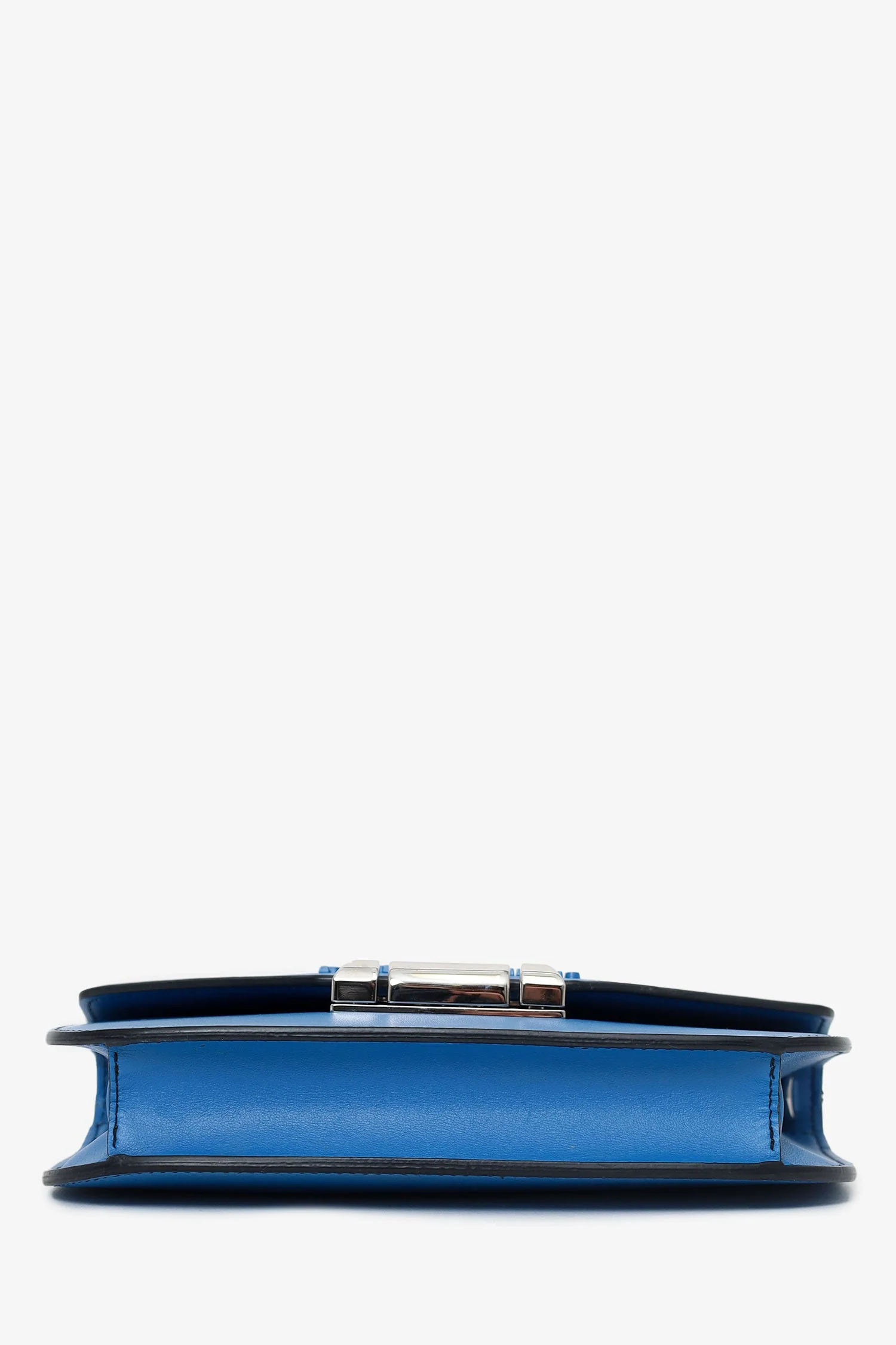 Prada Blue/Black Leather 'Sybille' Crossbody Bag - Image 6