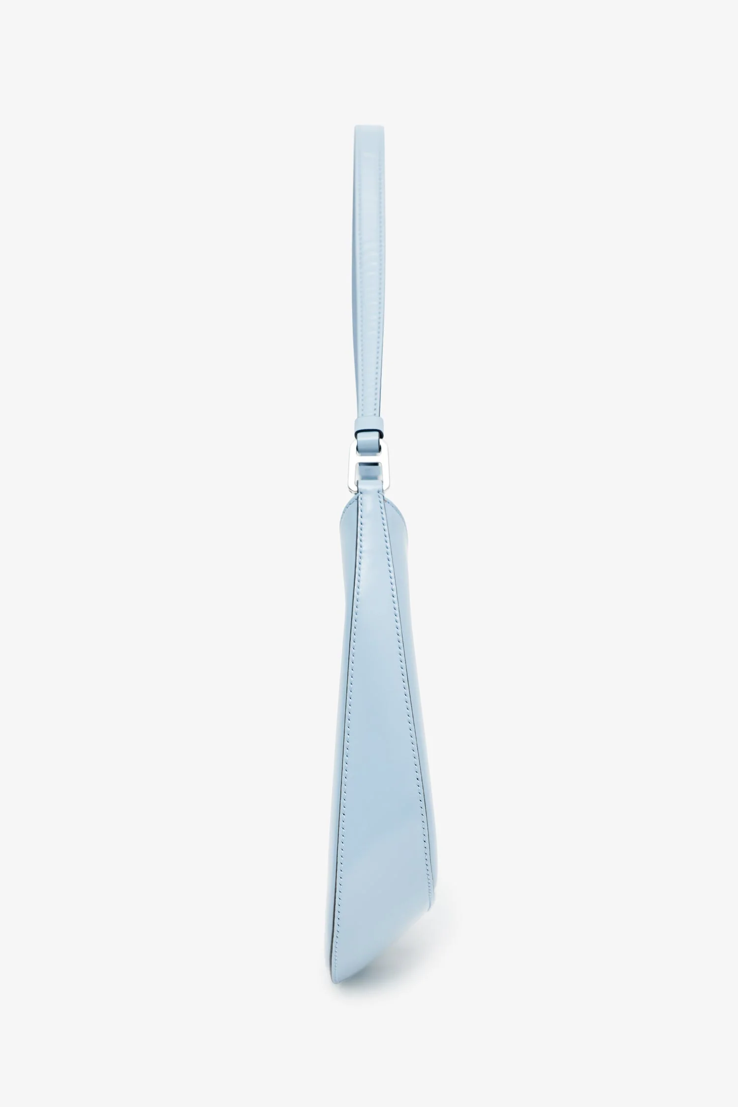 Prada Blue Brushed Leather 'Cleo' Shoulder Bag - Image 3