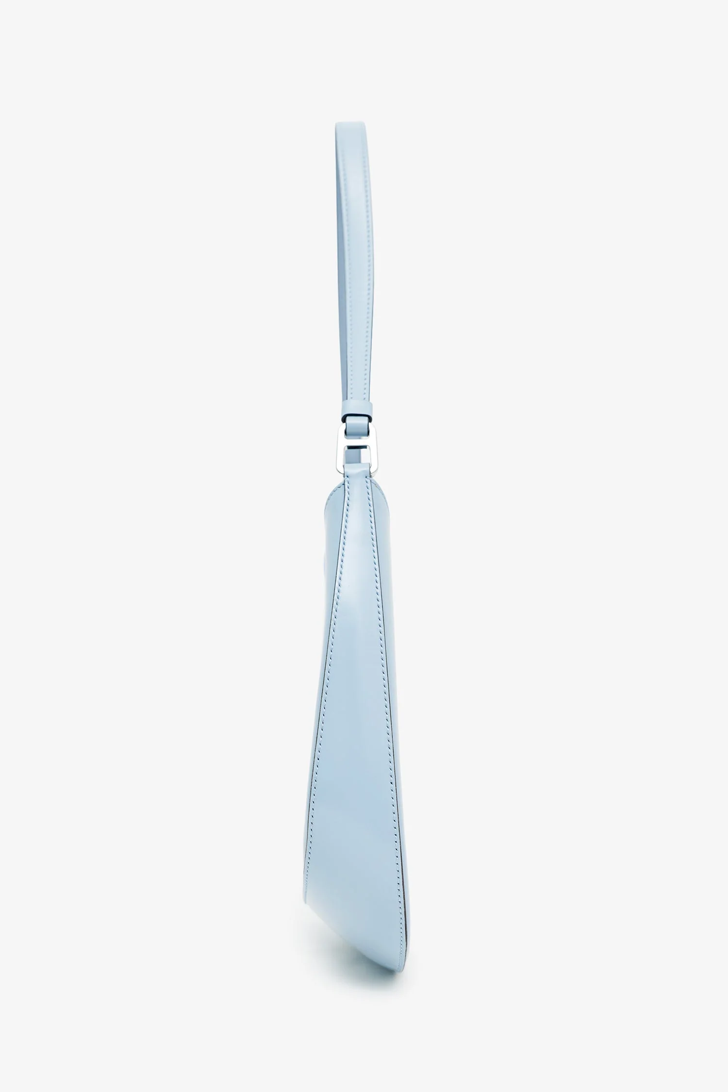 Prada Blue Brushed Leather 'Cleo' Shoulder Bag - Image 4