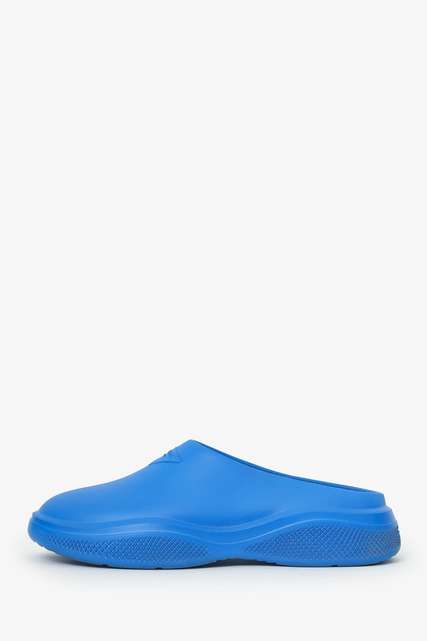 Prada Blue Rubber Mellow Logo-embellished Slides Size 41 Mens - Image 5