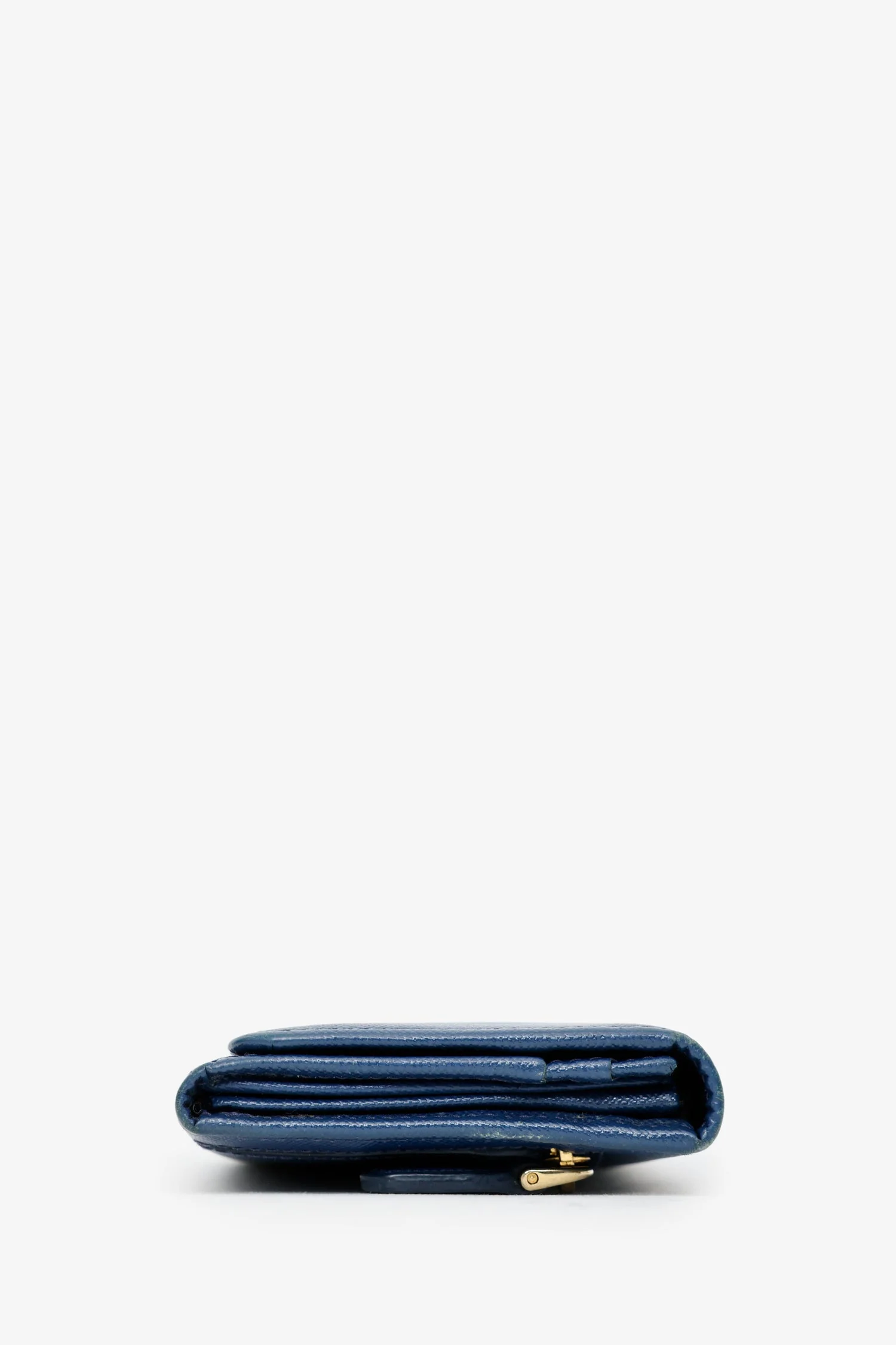 Prada Blue Saffiano Leather Long Wallet - Image 3