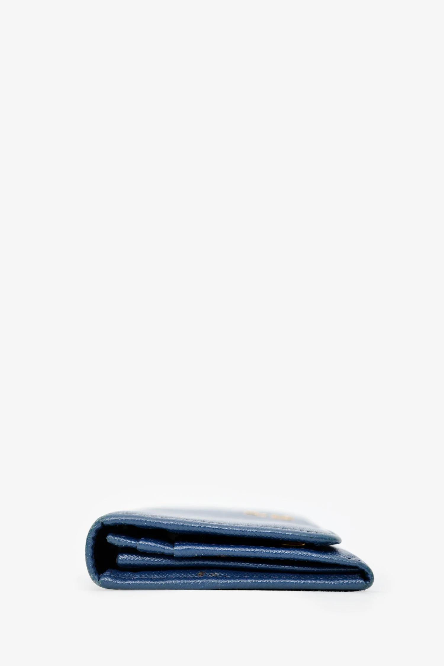 Prada Blue Saffiano Leather Long Wallet - Image 4