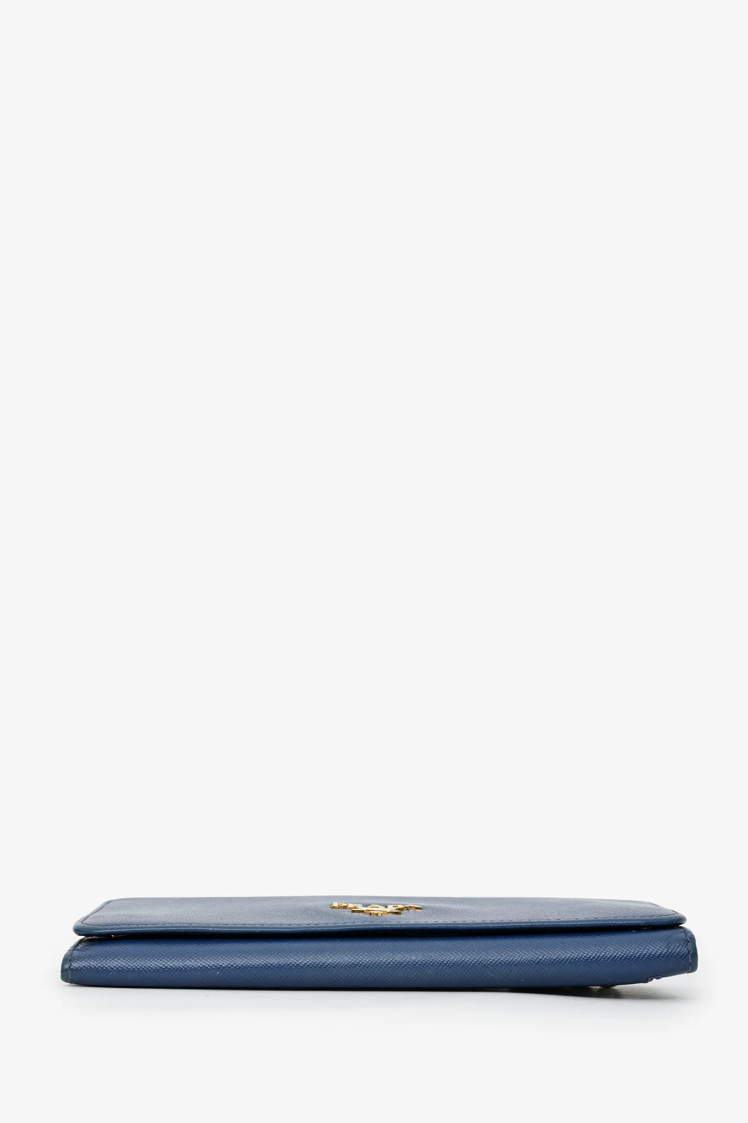 Prada Blue Saffiano Leather Long Wallet - Image 5