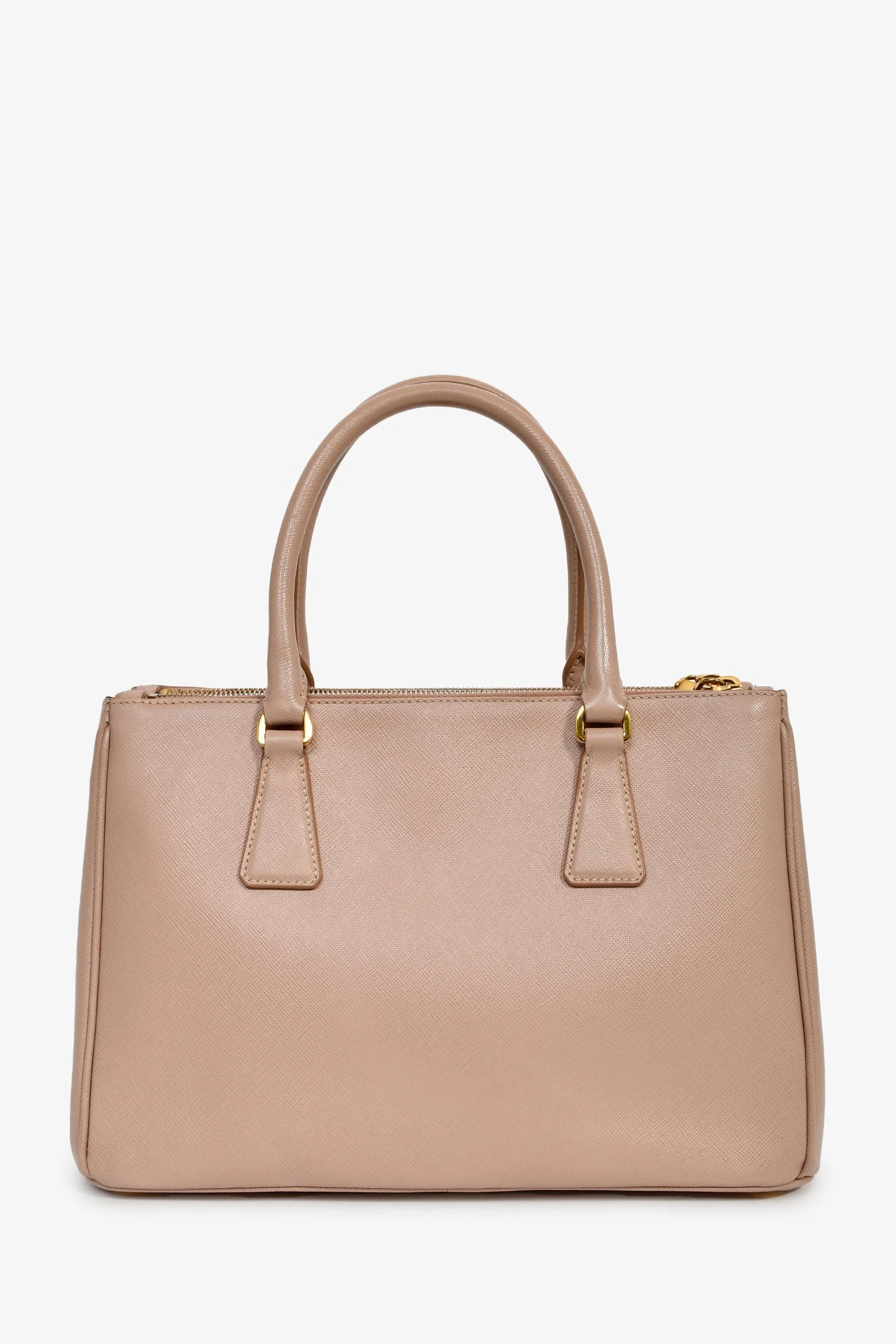 Prada Blush Pink Saffiano Leather Medium Double Zip Galleria Tote - Image 2