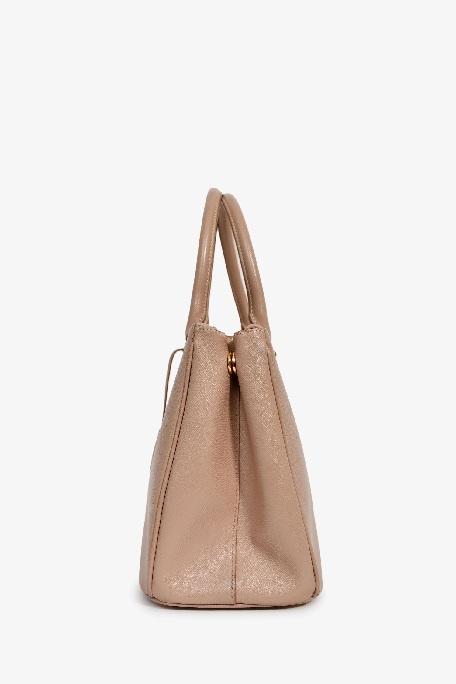 Prada Blush Pink Saffiano Leather Medium Double Zip Galleria Tote - Image 4