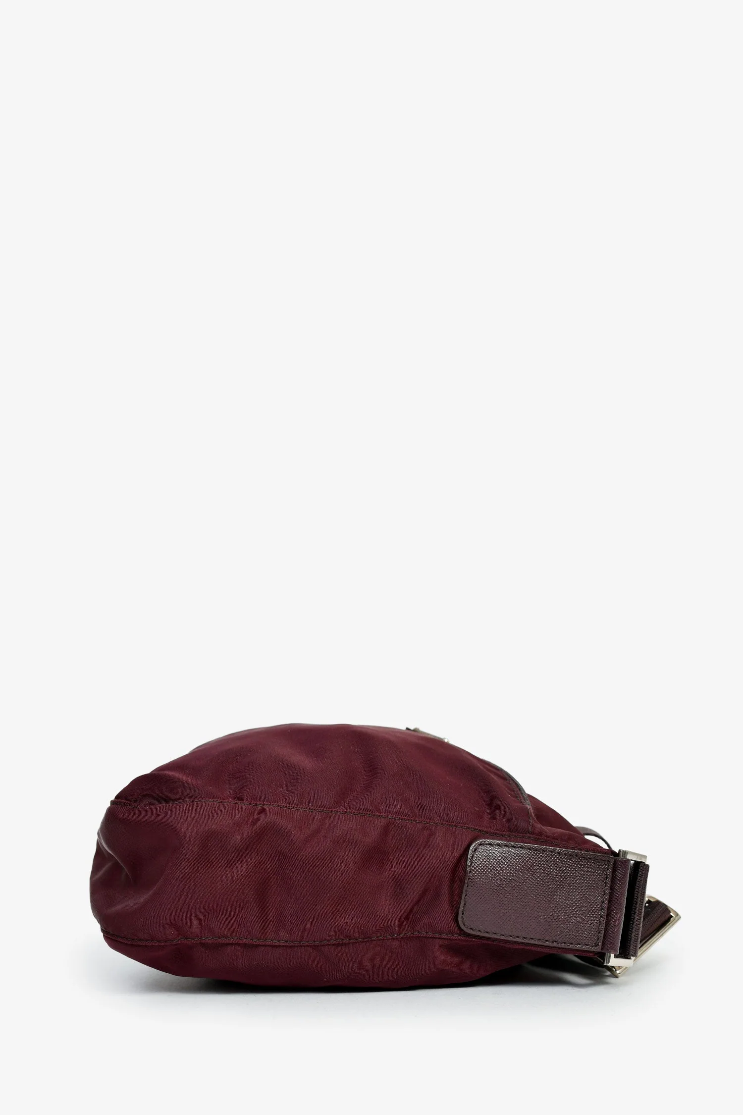 Prada Burgundy Nylon Tessuto Messenger Bag - Image 3