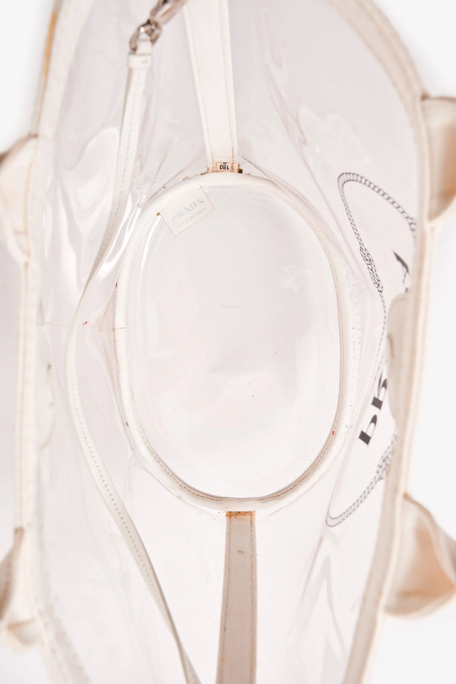 Prada Clear PVC Logo Tote (As Is) - Image 11