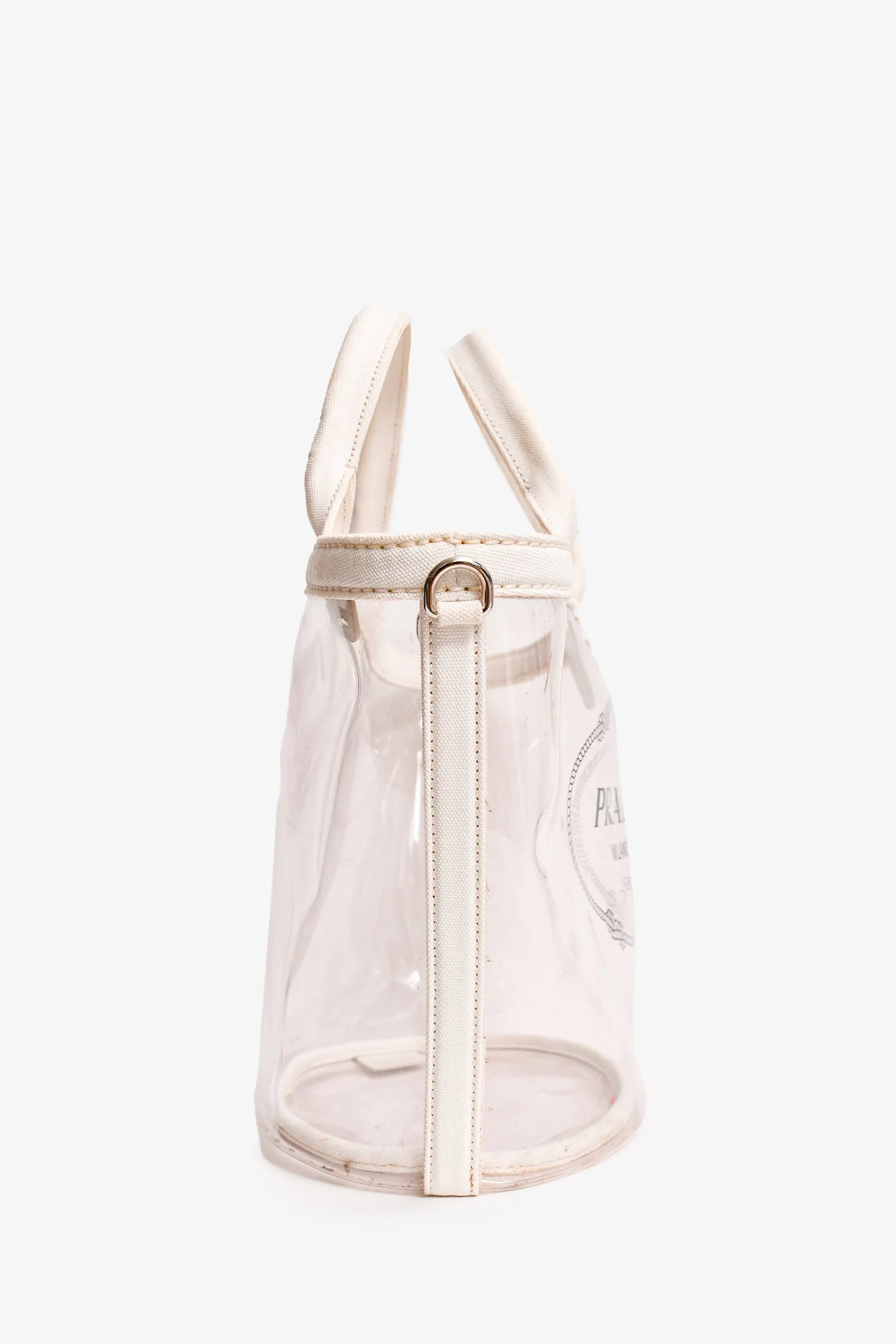 Prada Clear PVC Logo Tote (As Is) - Image 8
