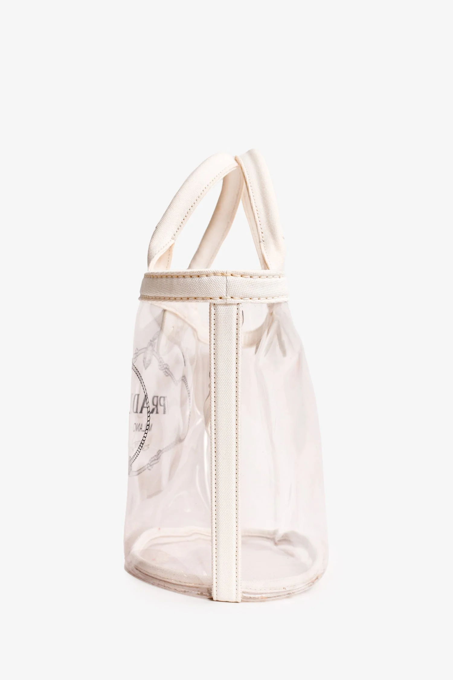Prada Clear PVC Logo Tote (As Is) - Image 9