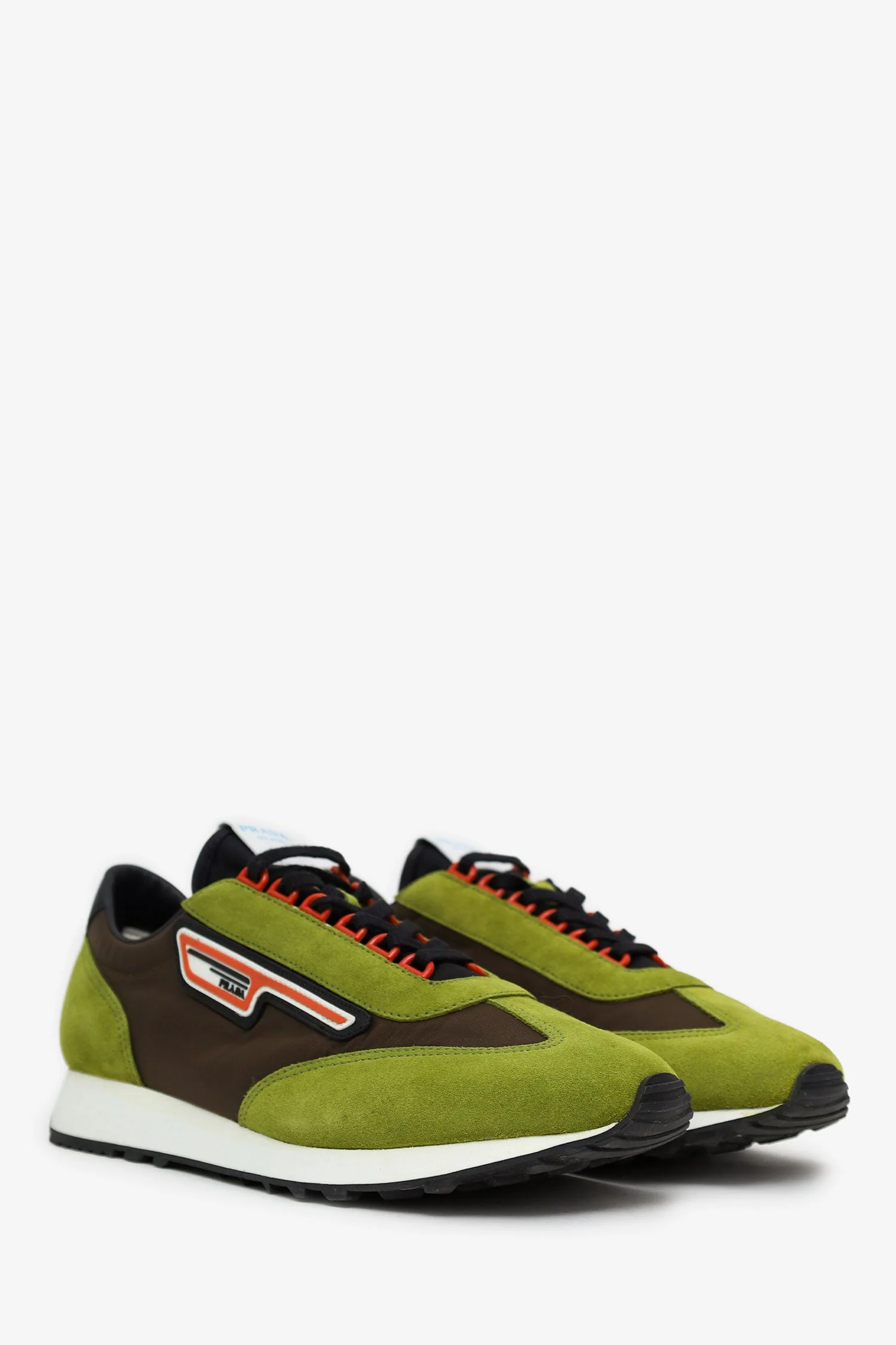 Prada Green Suede D7R Sneakers Size 8 Mens - Image 2