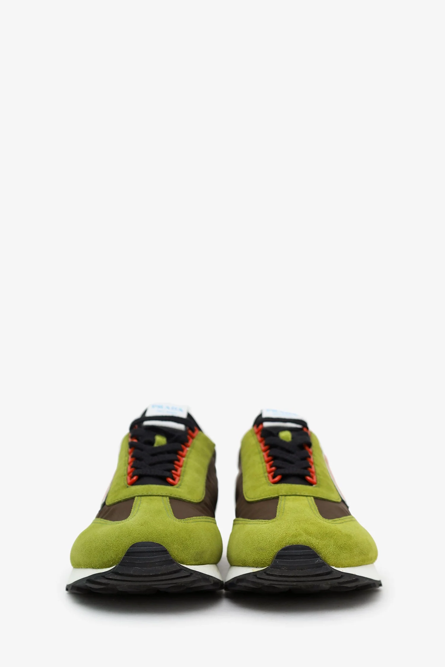 Prada Green Suede D7R Sneakers Size 8 Mens - Image 3