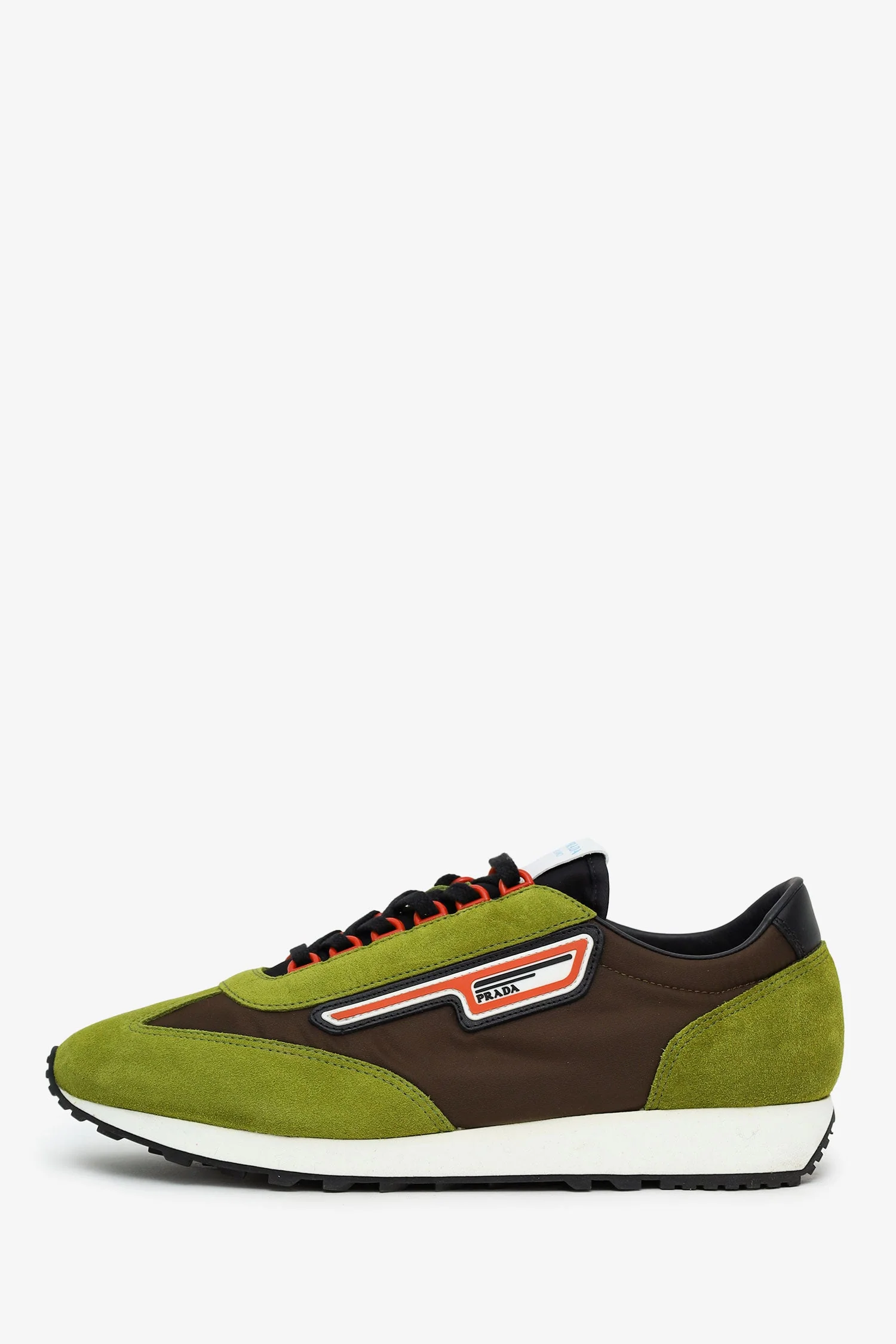 Prada Green Suede D7R Sneakers Size 8 Mens - Image 5