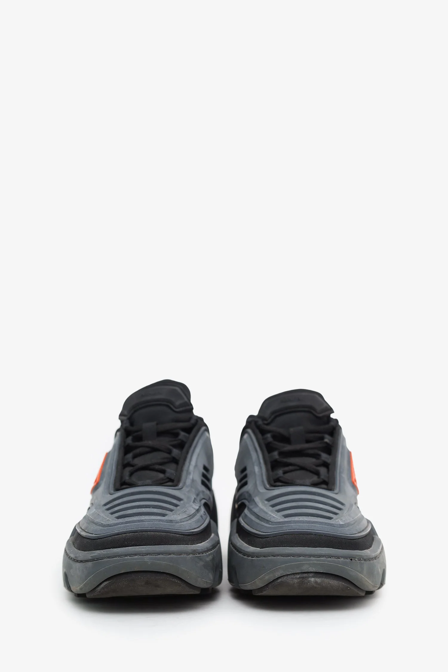 Prada Grey Techno Stretch Fabric Sneaker Size 8 Mens - Image 3