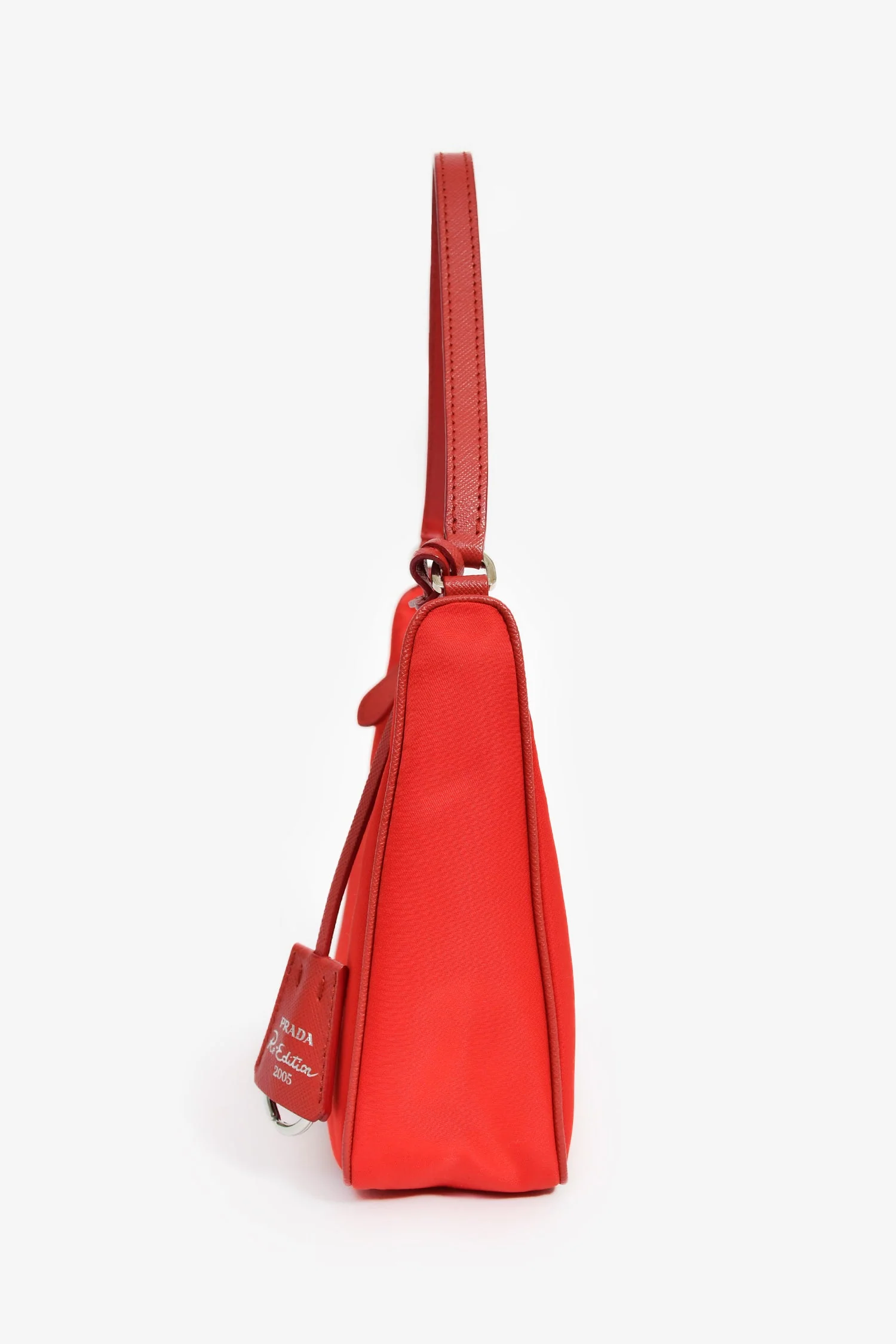 Prada Limited Edition Red Re-Nylon 2005 Shoulder Bag - Image 4