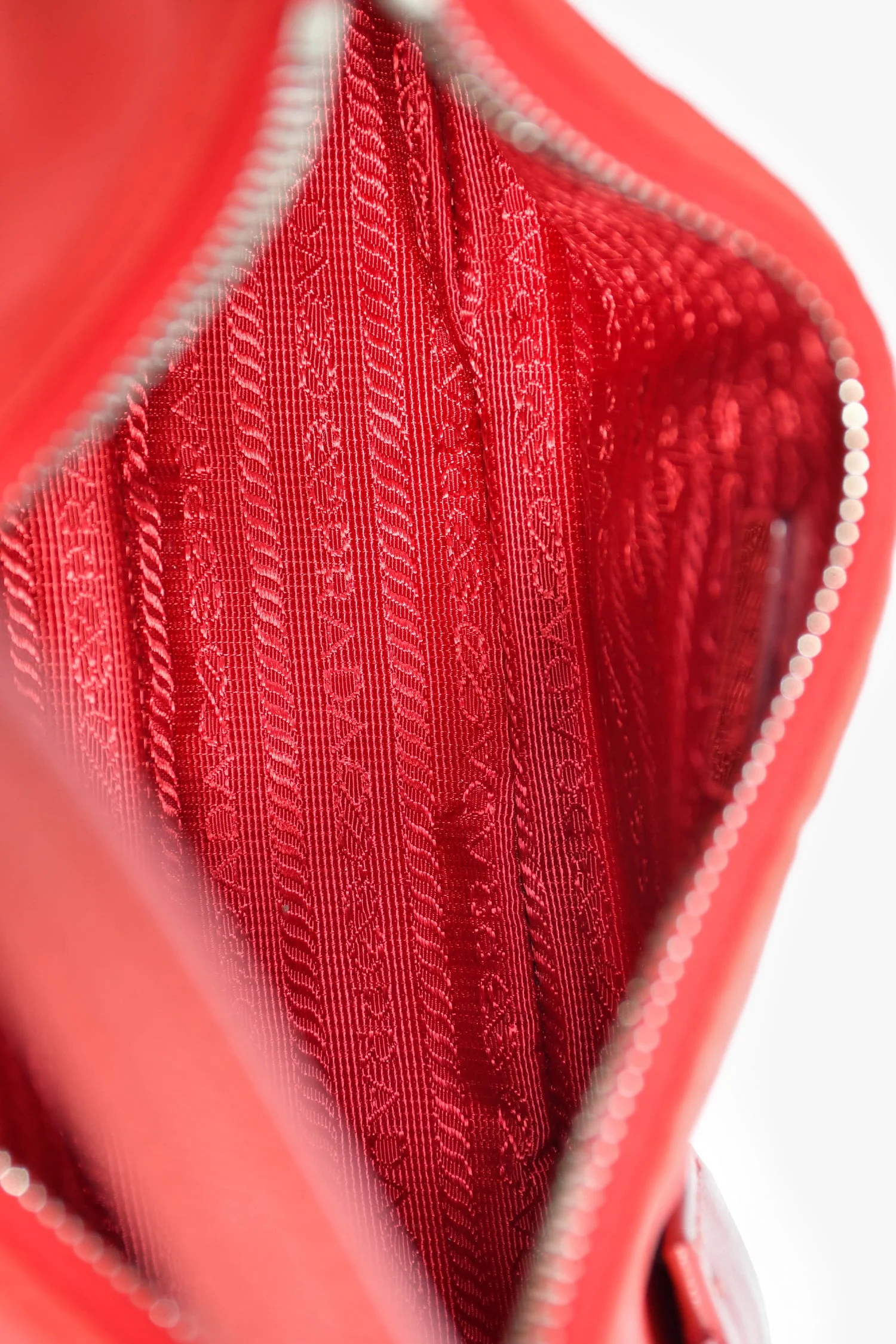 Prada Limited Edition Red Re-Nylon 2005 Shoulder Bag - Image 7
