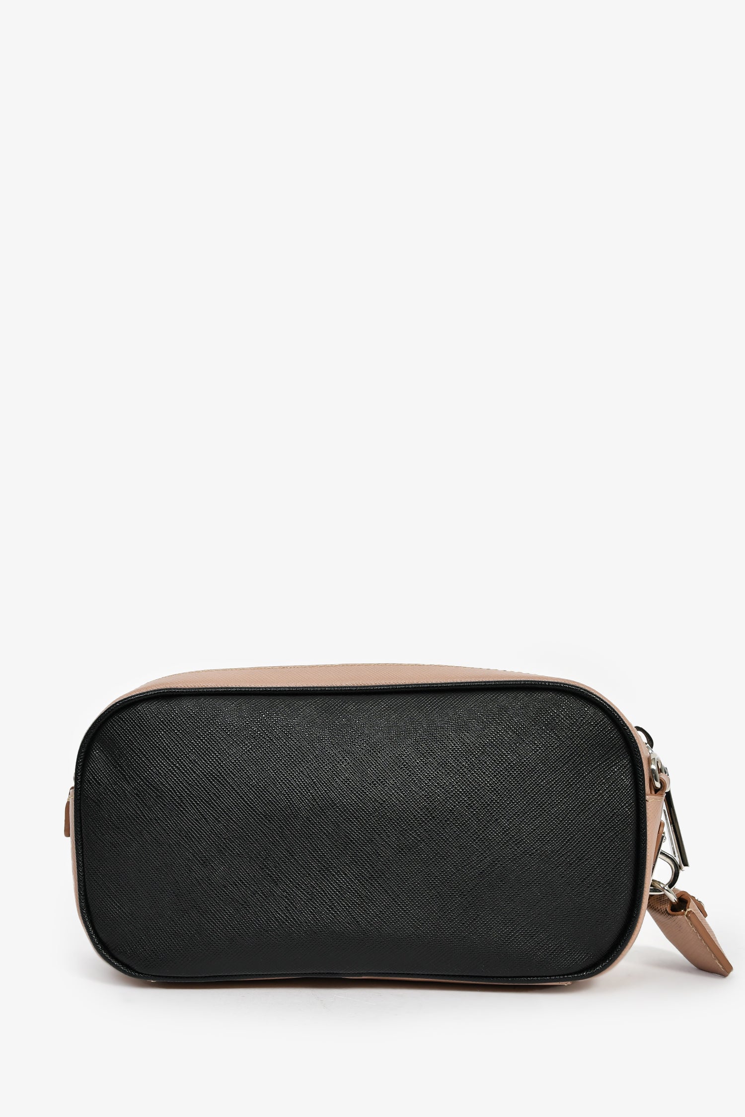Prada Mauve/Black Saffiano Two-Tone Buckle Camera Bag - Image 2