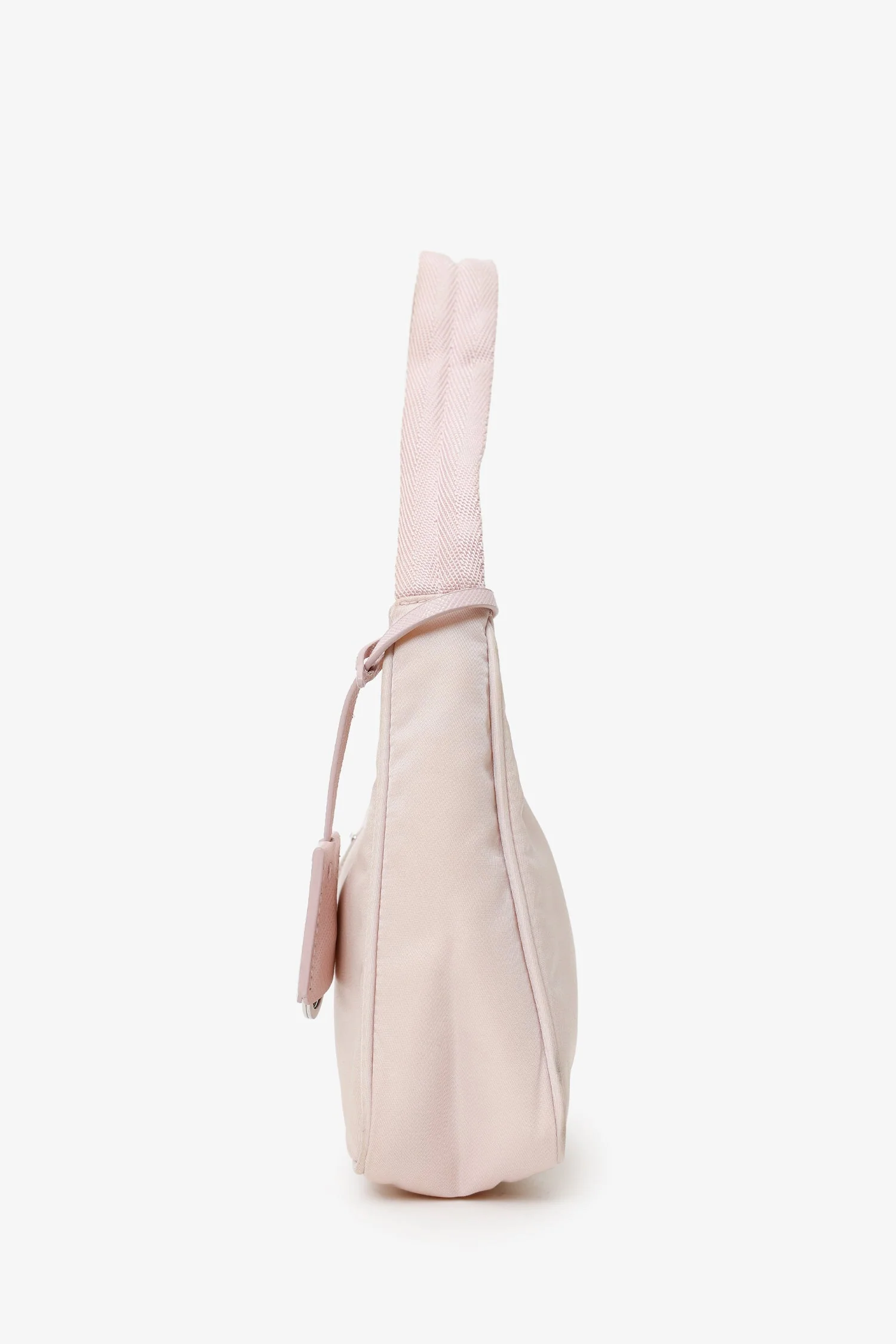 Prada Pink Nylon Traingle Logo Re-Edition 2000 Shoulder Bag - Image 4