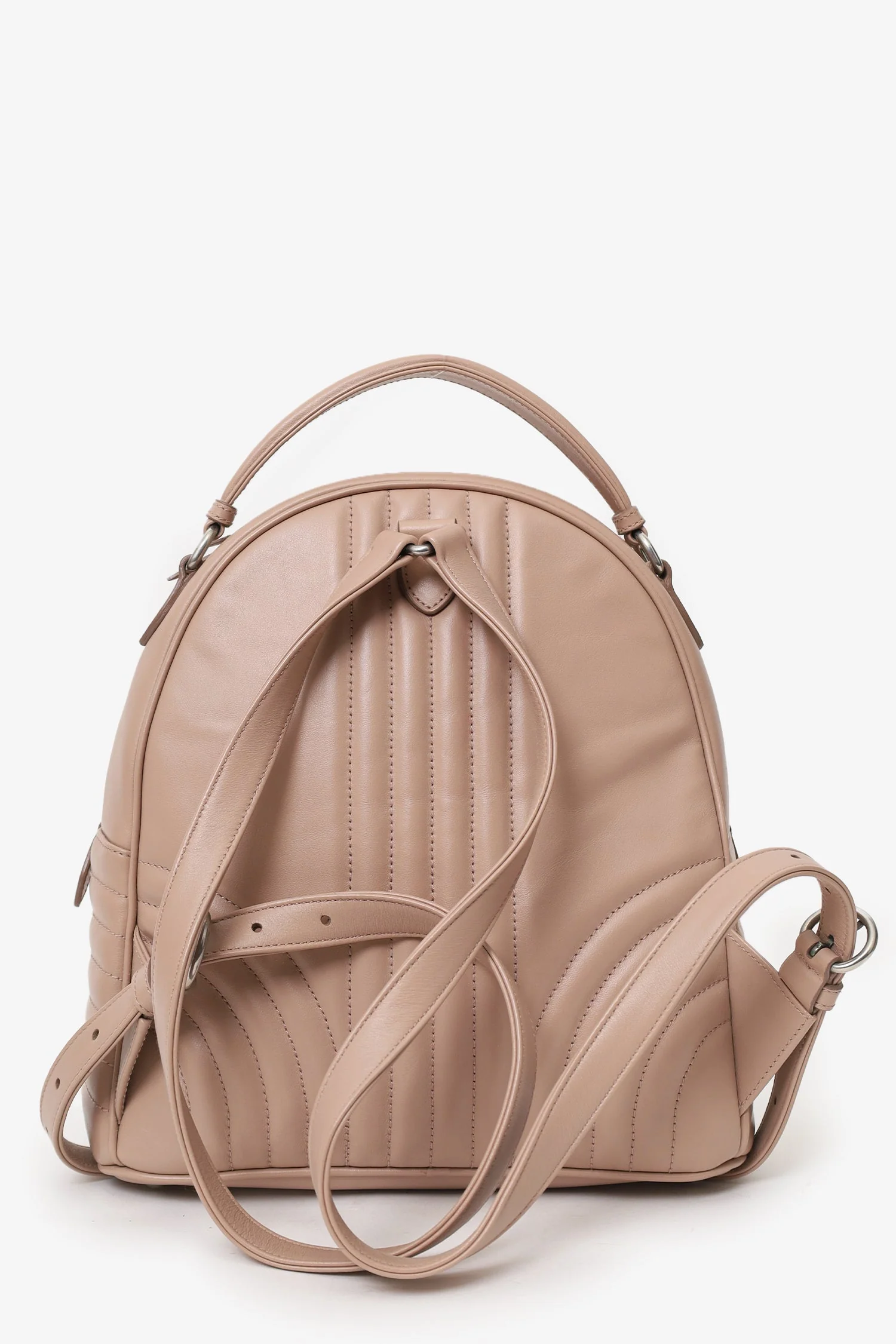 Prada Pink Soft Calf Impunture Diagramme Backpack - Image 2