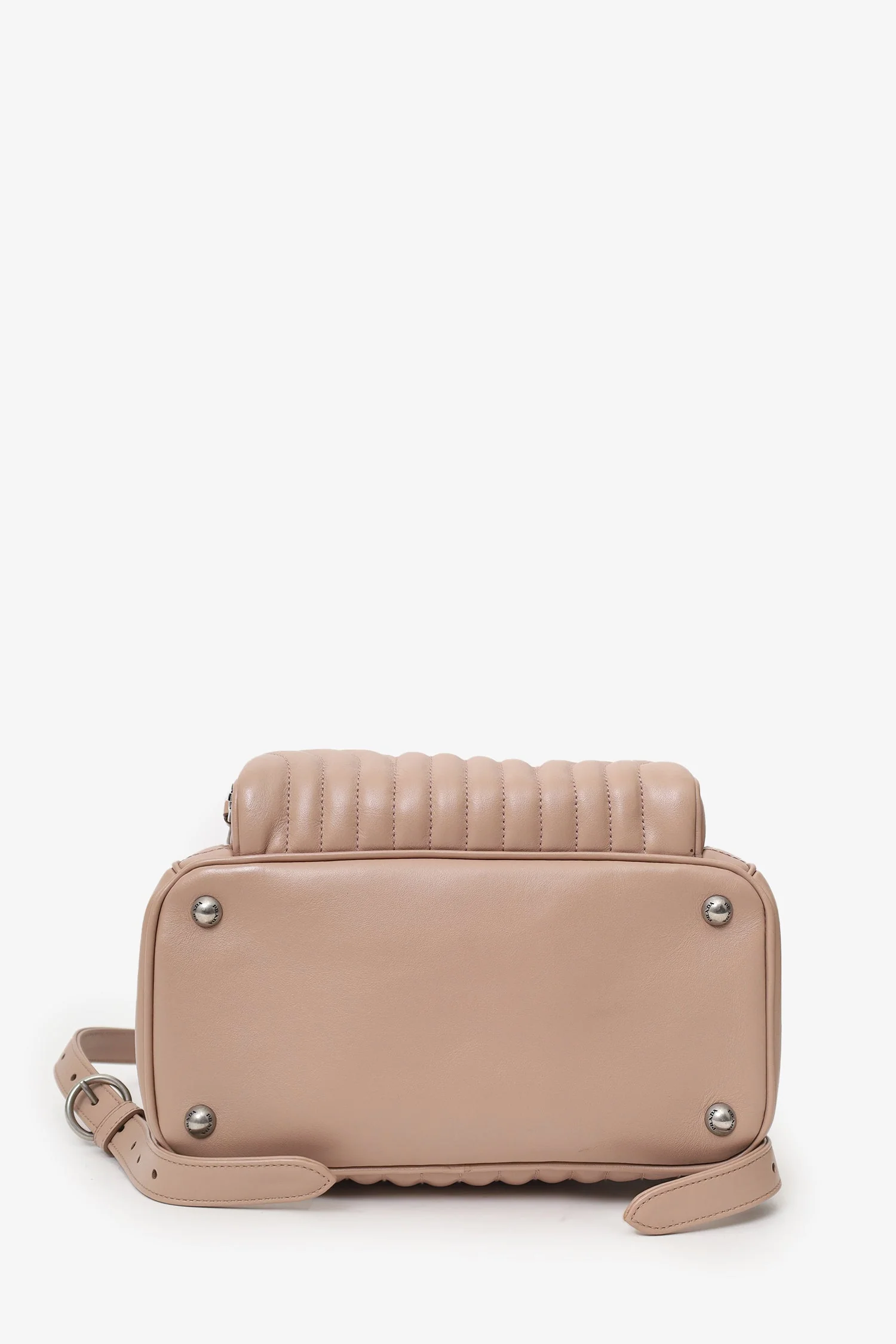 Prada Pink Soft Calf Impunture Diagramme Backpack - Image 5