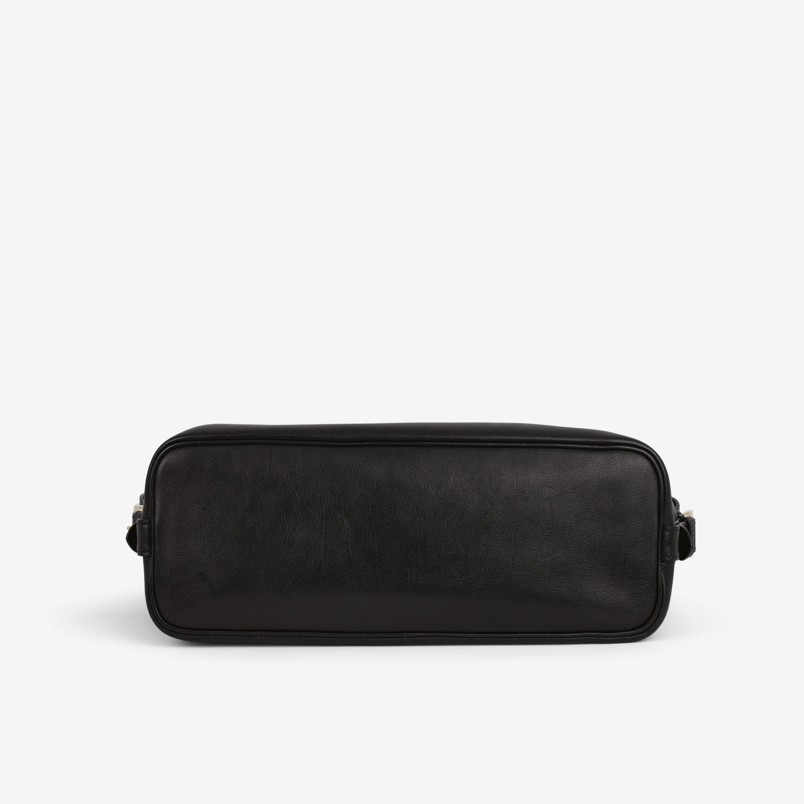 Prada Large Leather Tote Bag - Black Buffalo | Gold Hardware - Image 2