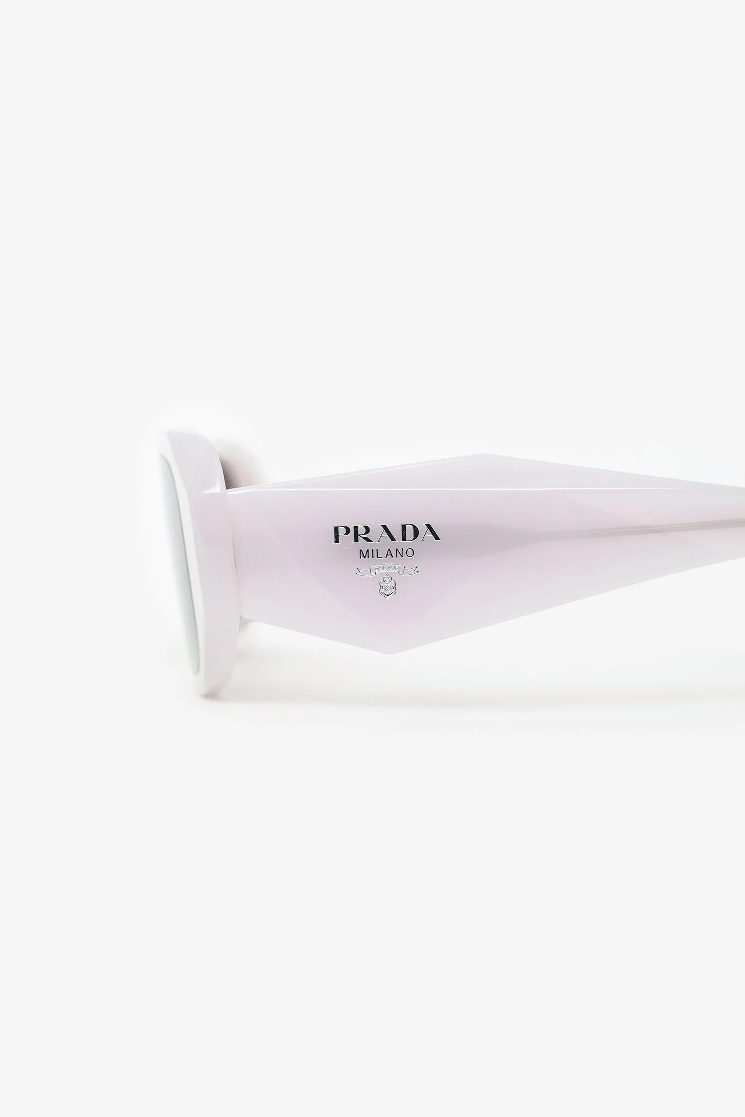 Prada Purple Geometric Frame Symbole Sunglasses - Image 4